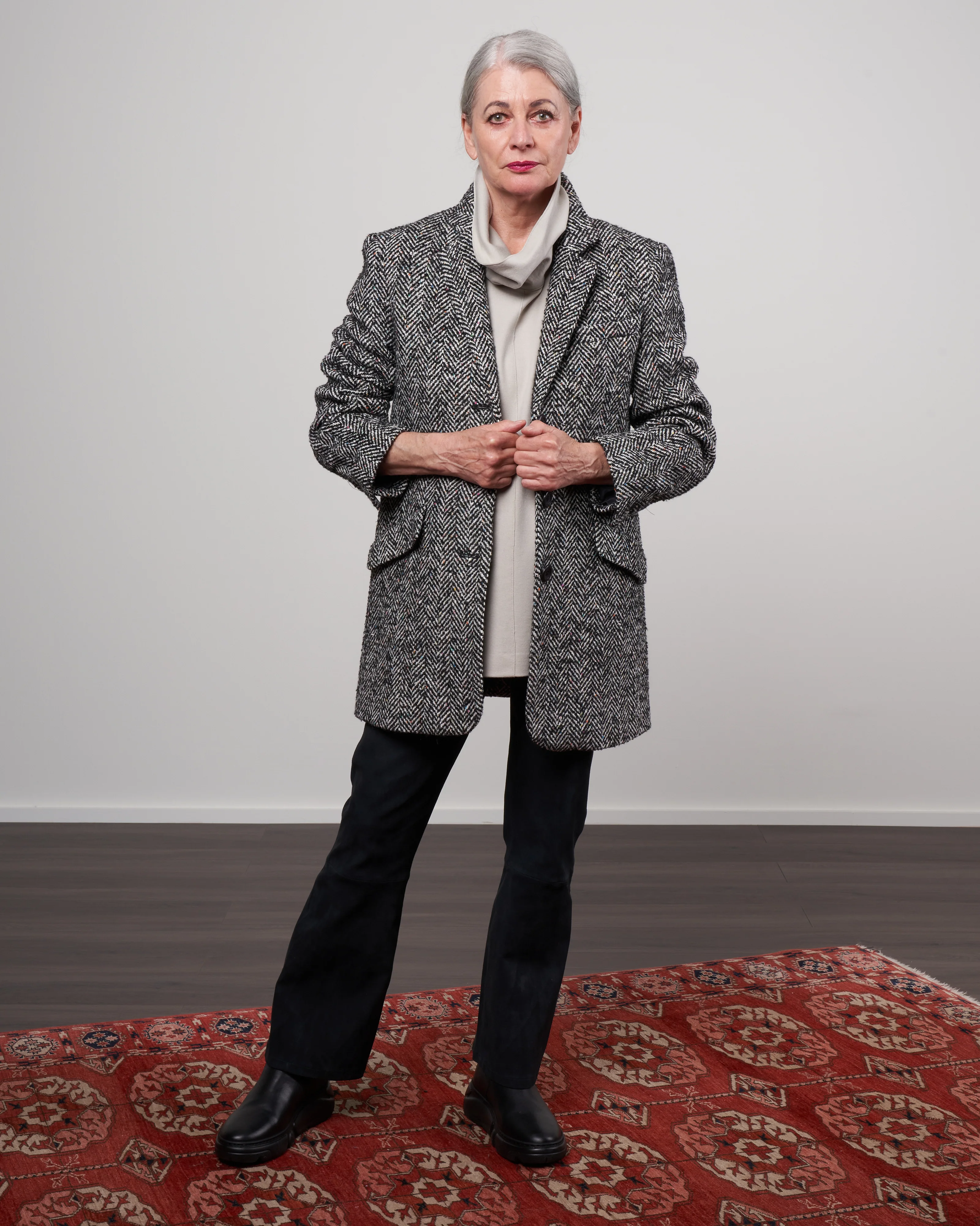 short coat - speckle herringbone - Image 2
