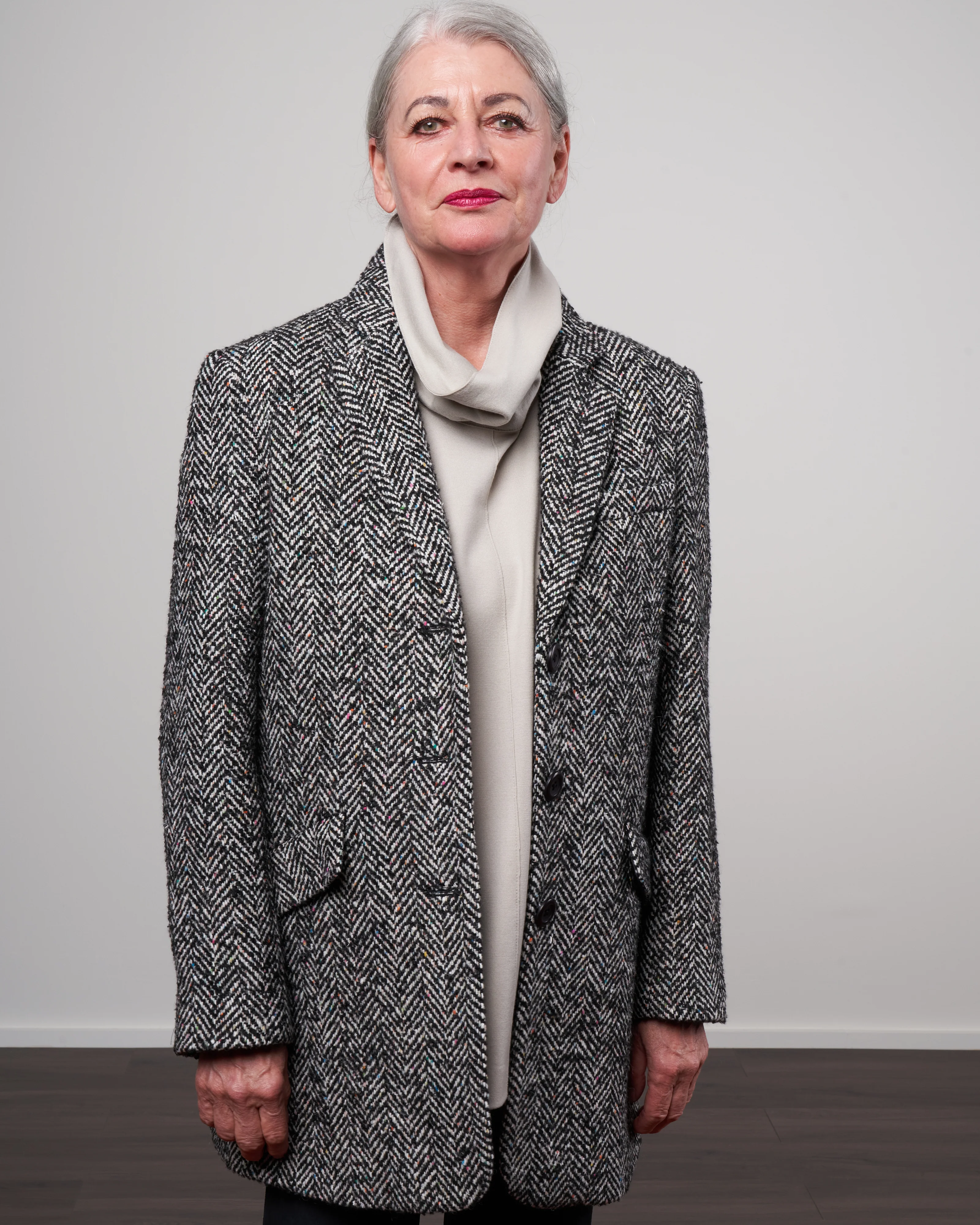 short coat - speckle herringbone - Image 3