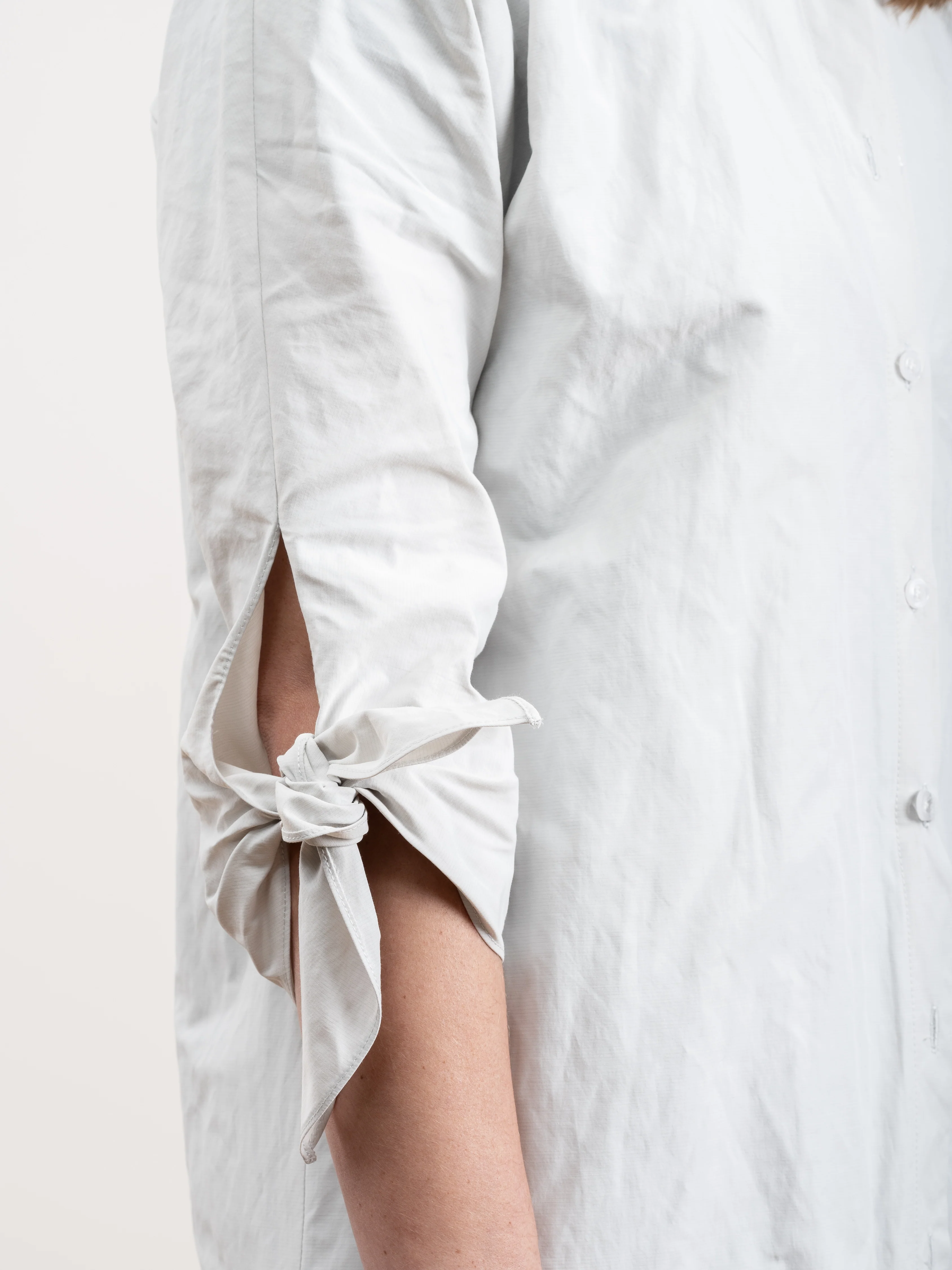 tie sleeve tunic - stone - Image 6