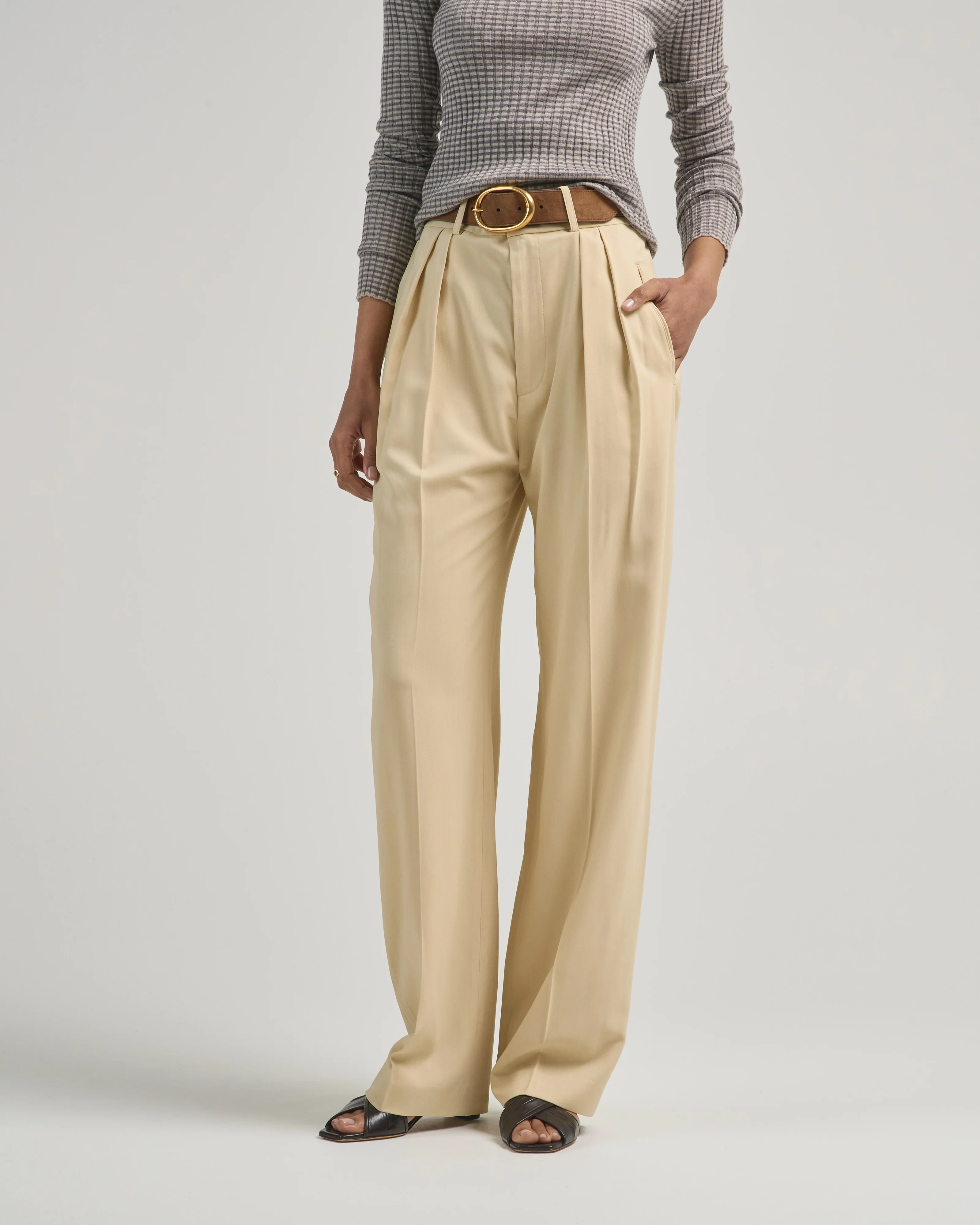 aiden pleated trouser - Image 2