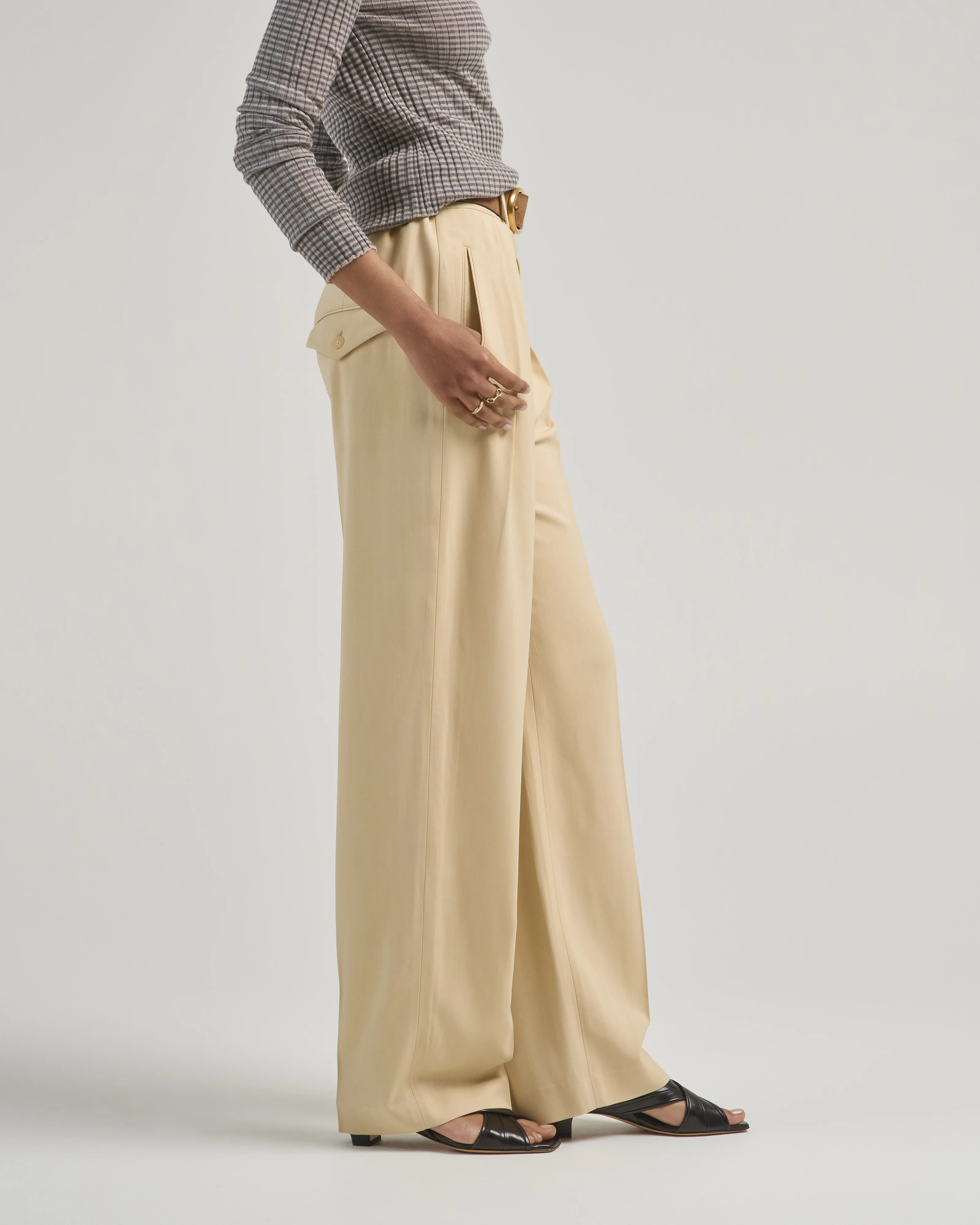 aiden pleated trouser - Image 3