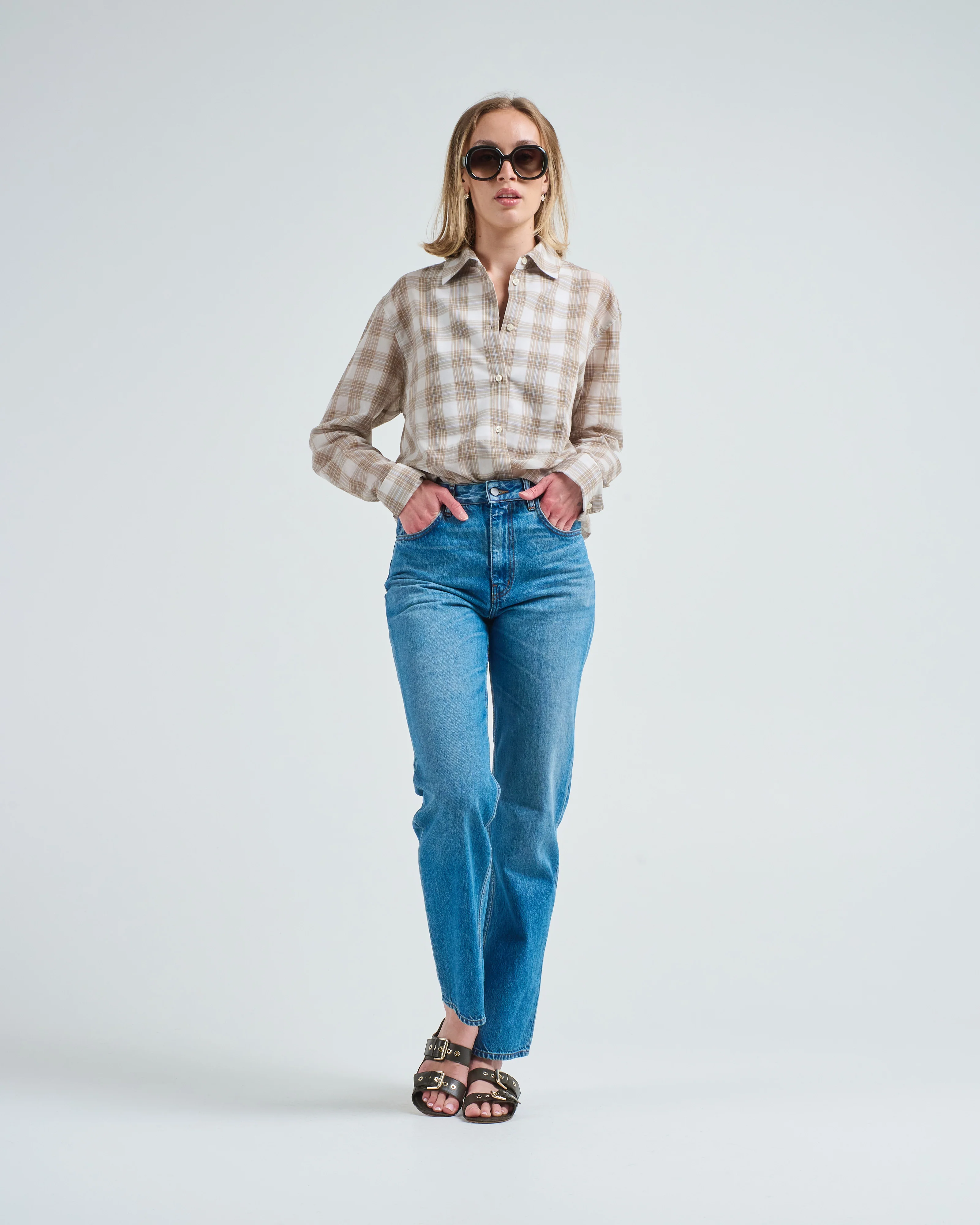 chloe bib button down - Image 2