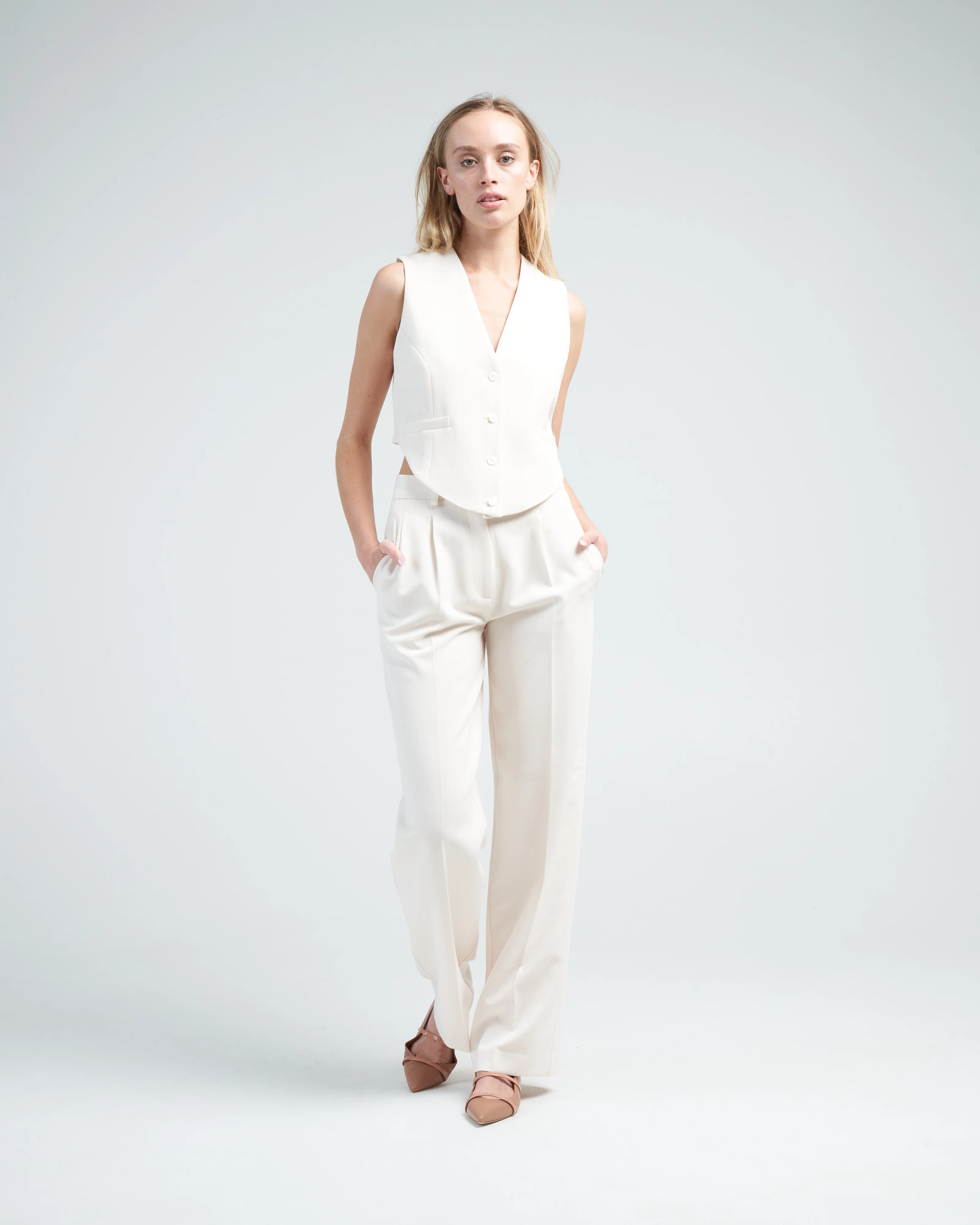 le smoking trouser - ecru - Image 2