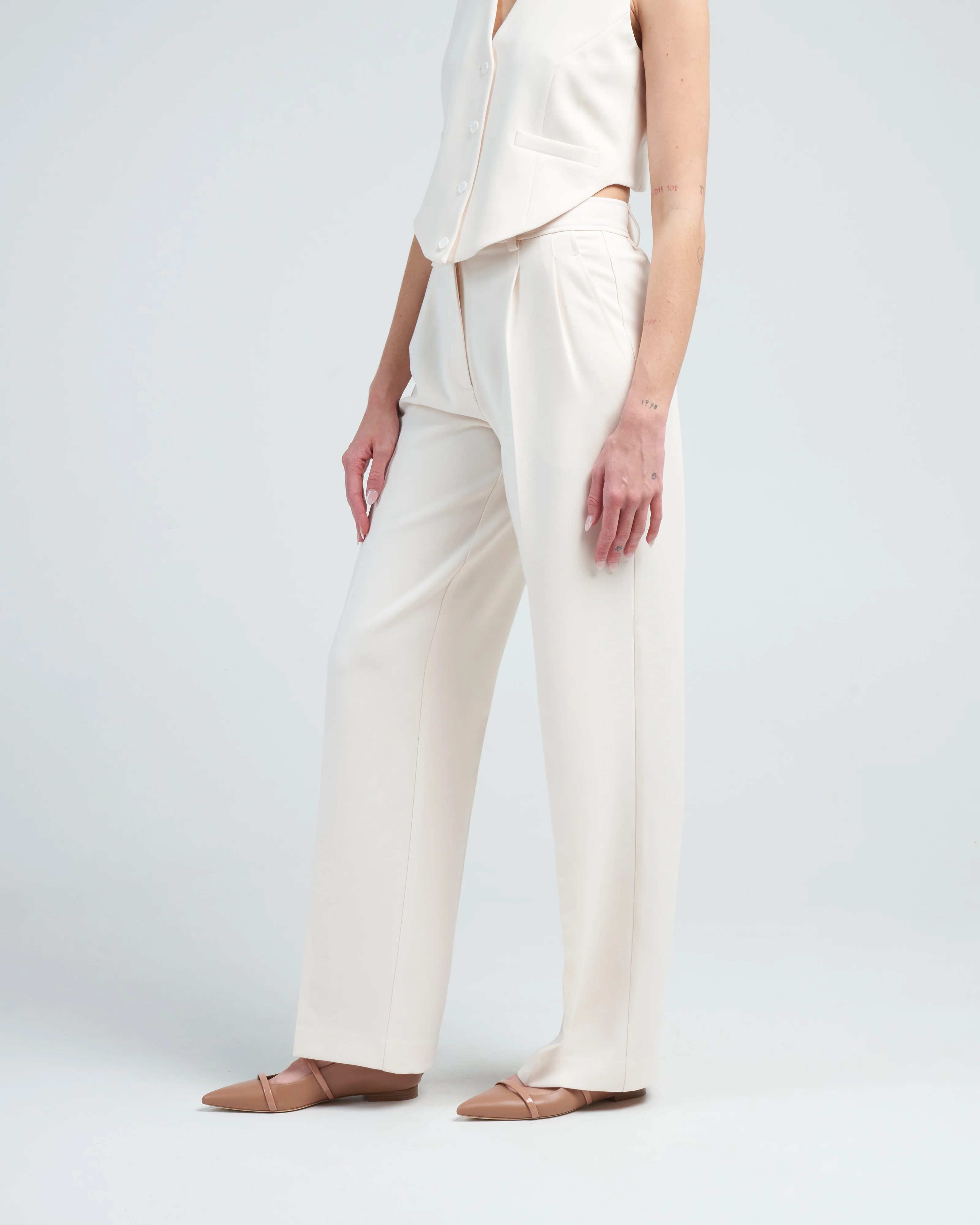 le smoking trouser - ecru - Image 3