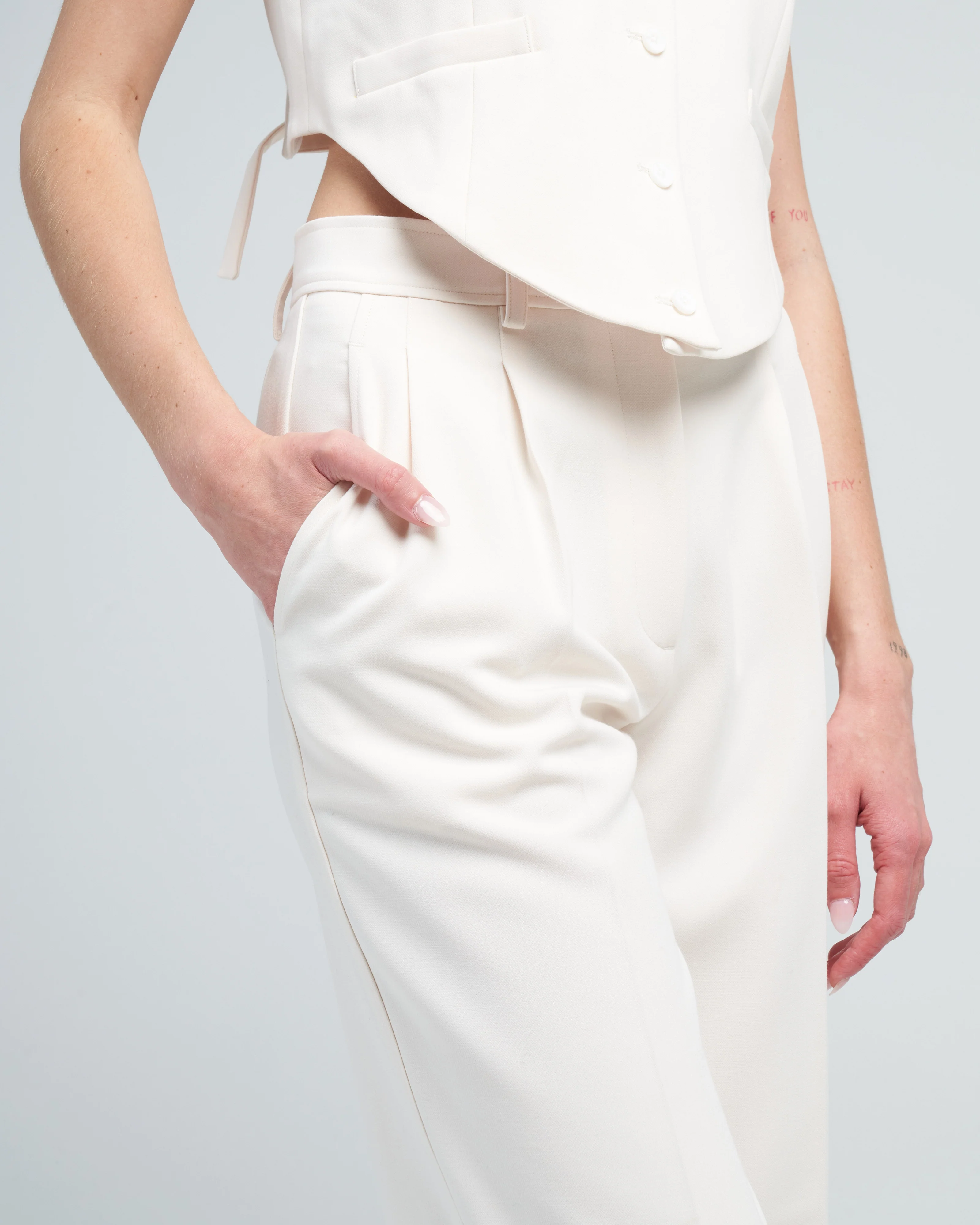 le smoking trouser - ecru - Image 5