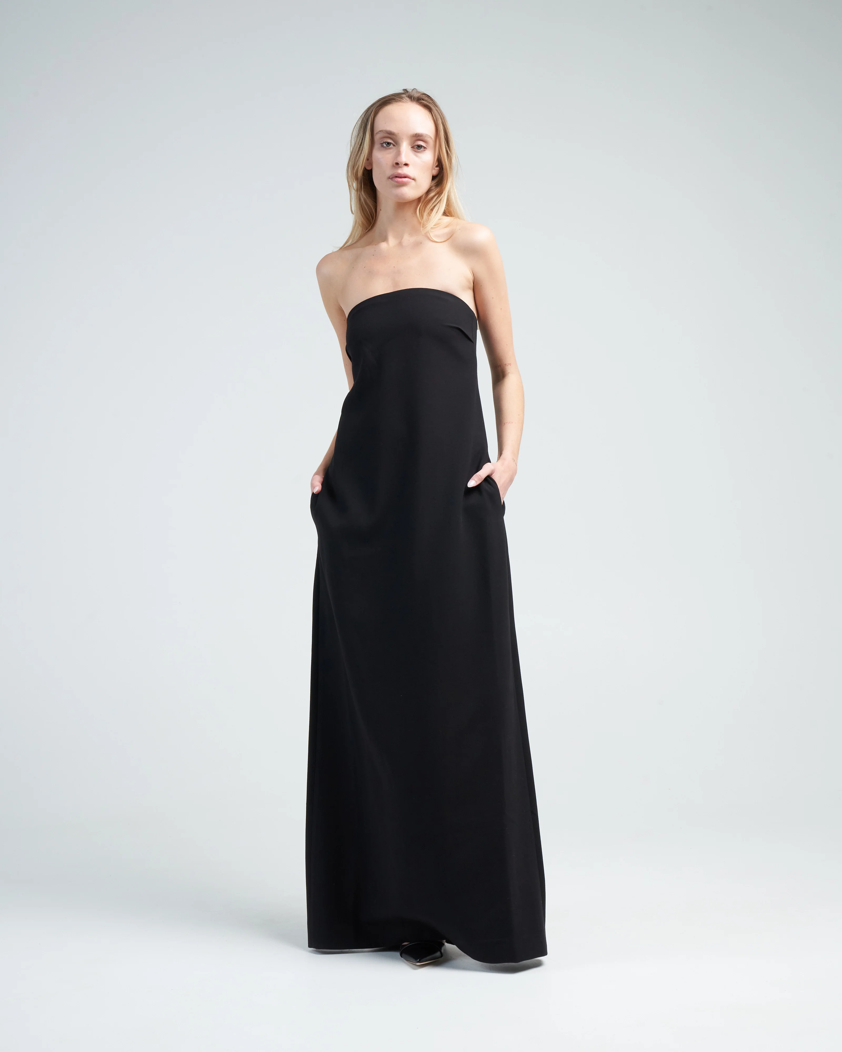 petra strapless gown - black - Image 2