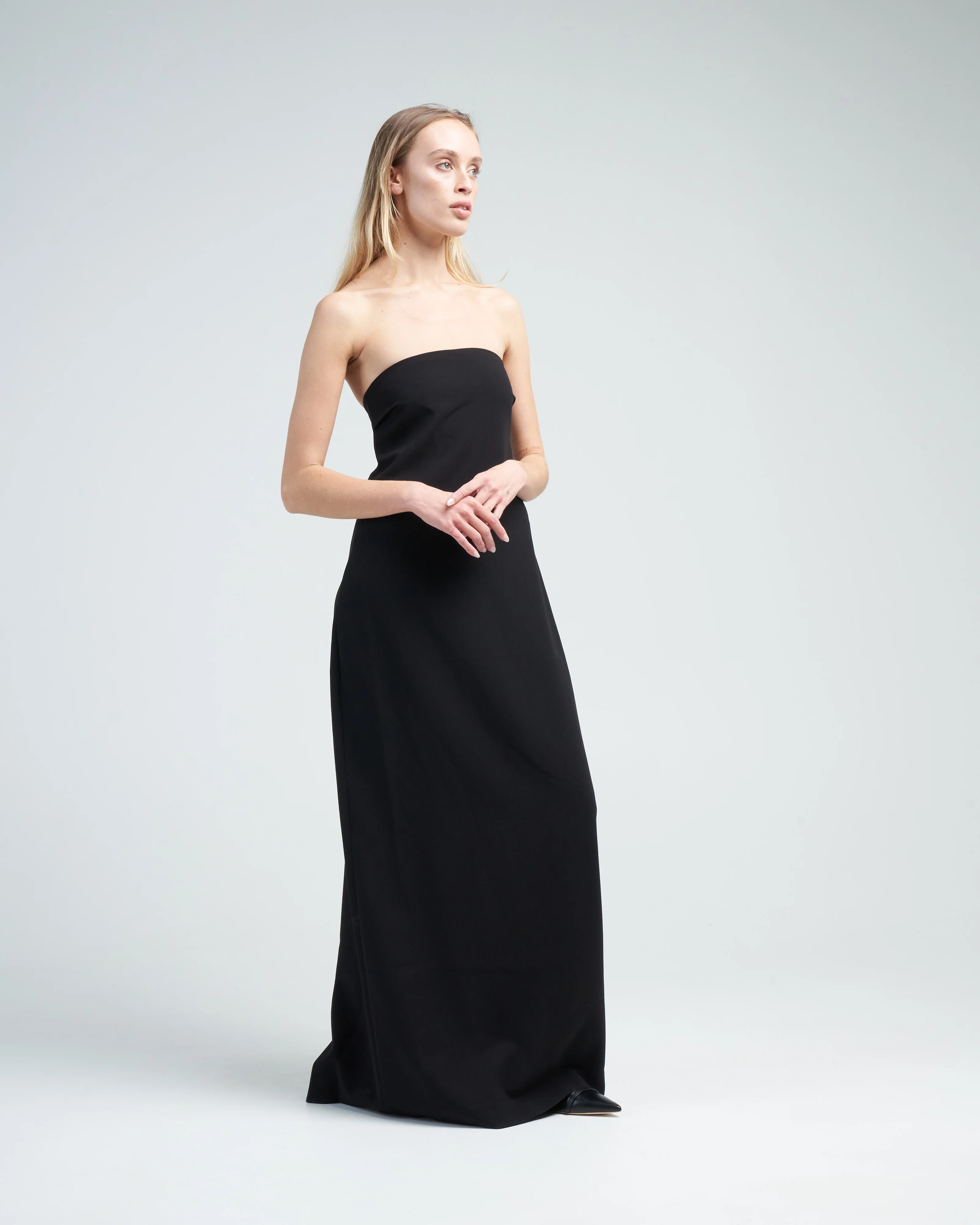 petra strapless gown - black - Image 3