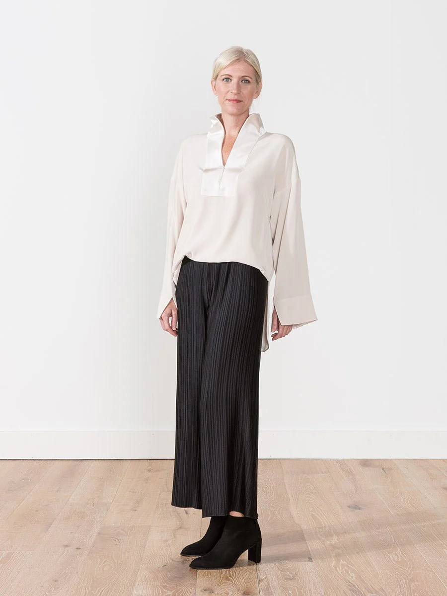 tuxedo tunic - oyster