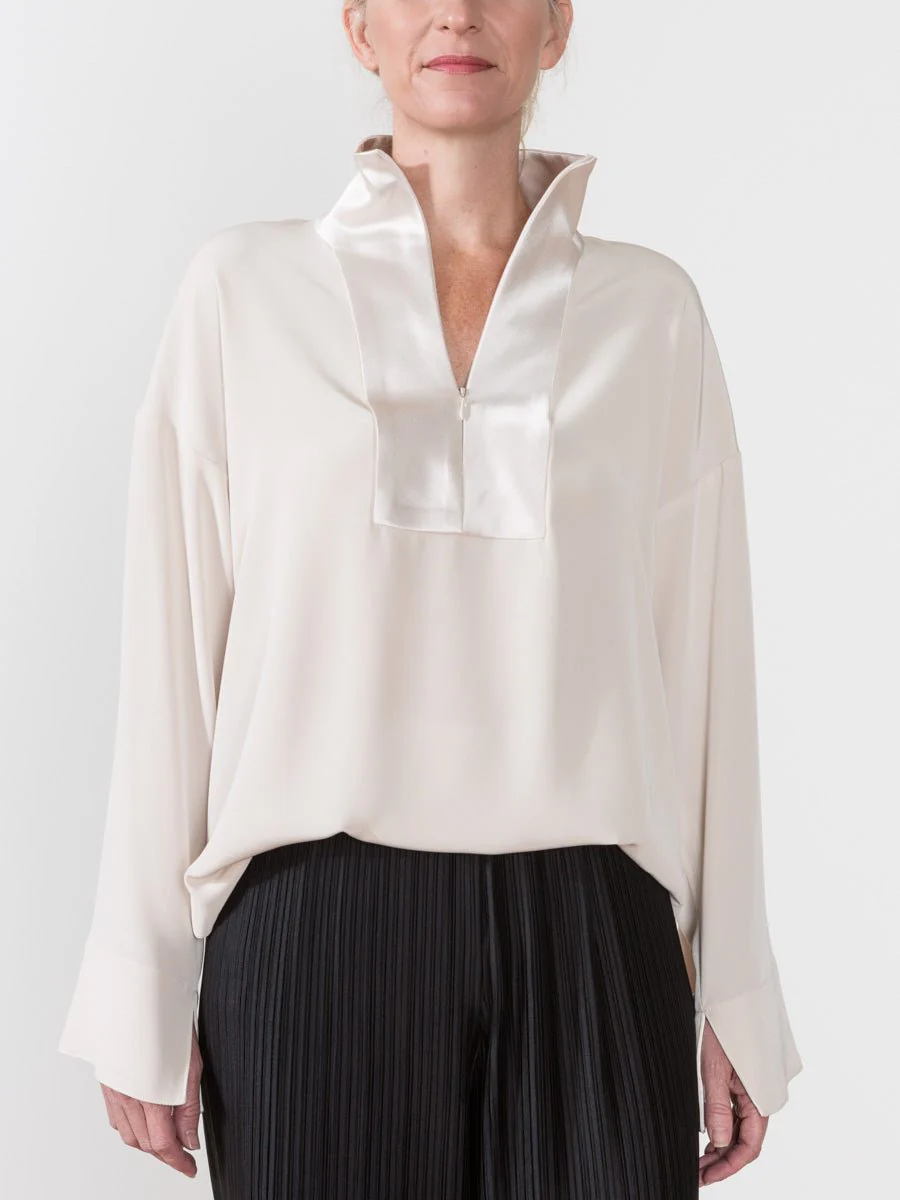 tuxedo tunic - oyster - Image 2