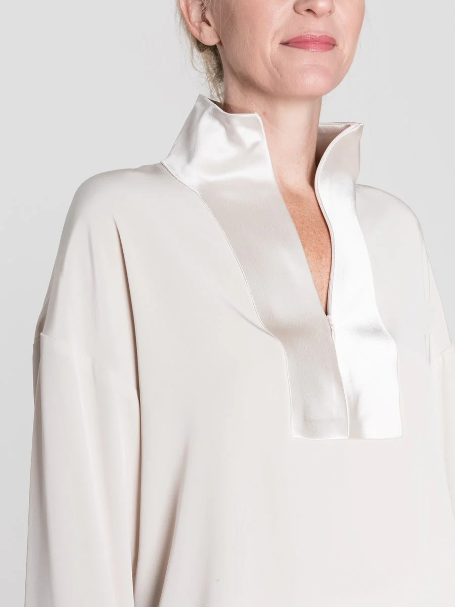 tuxedo tunic - oyster - Image 6