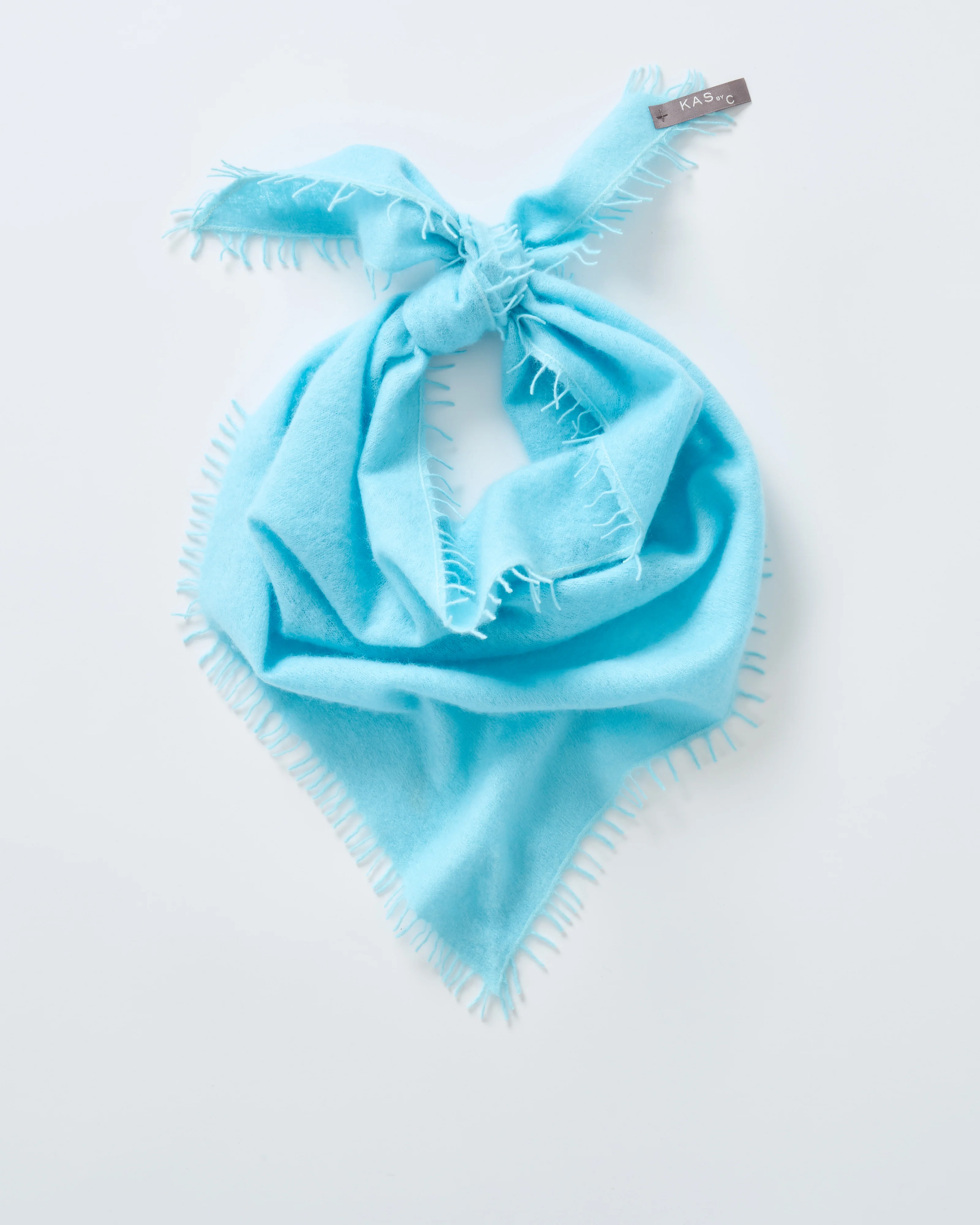 felted cashmere triangle scarf