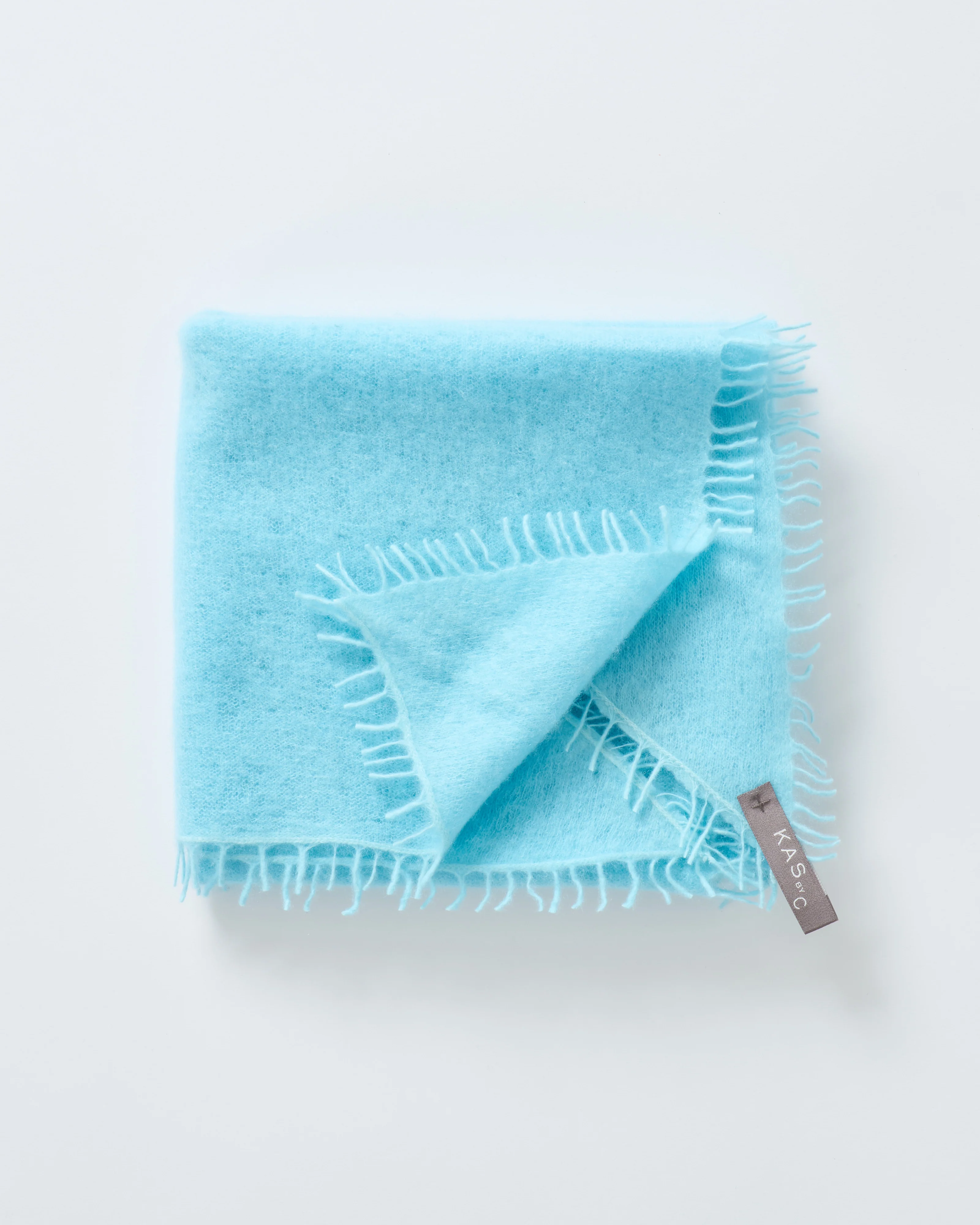 felted cashmere triangle scarf - Image 3