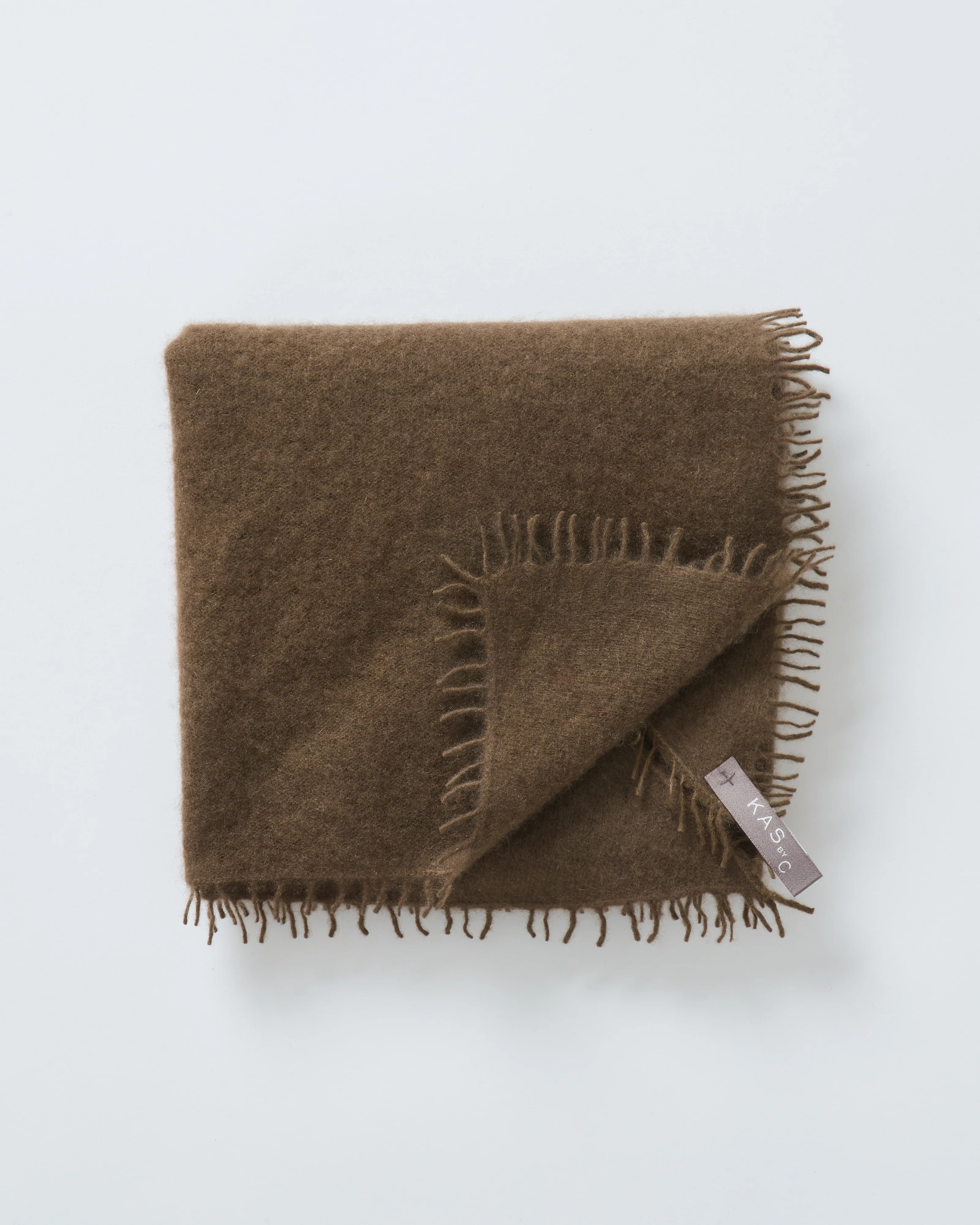 felted cashmere triangle scarf - Image 3