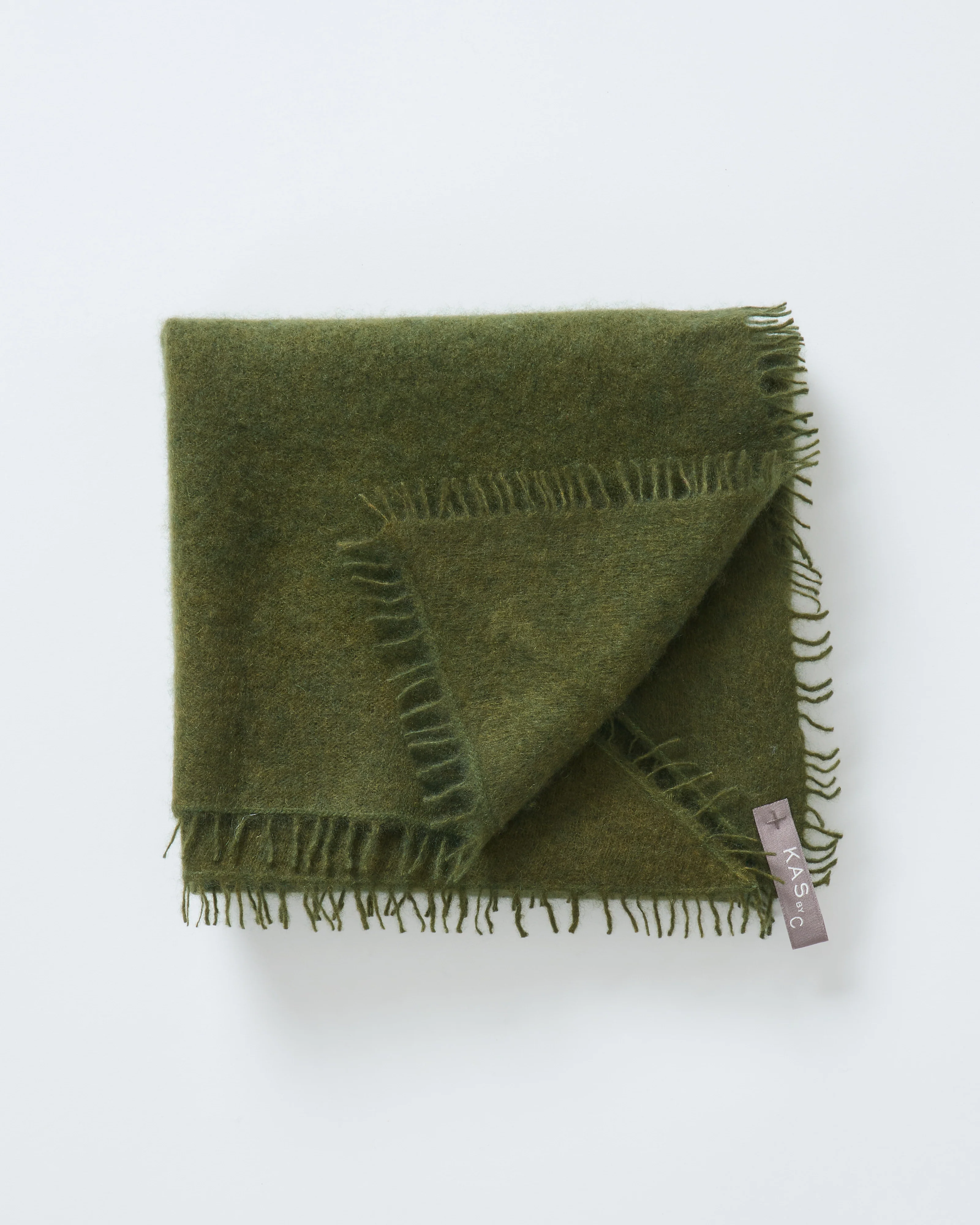 felted cashmere triangle scarf - Image 3