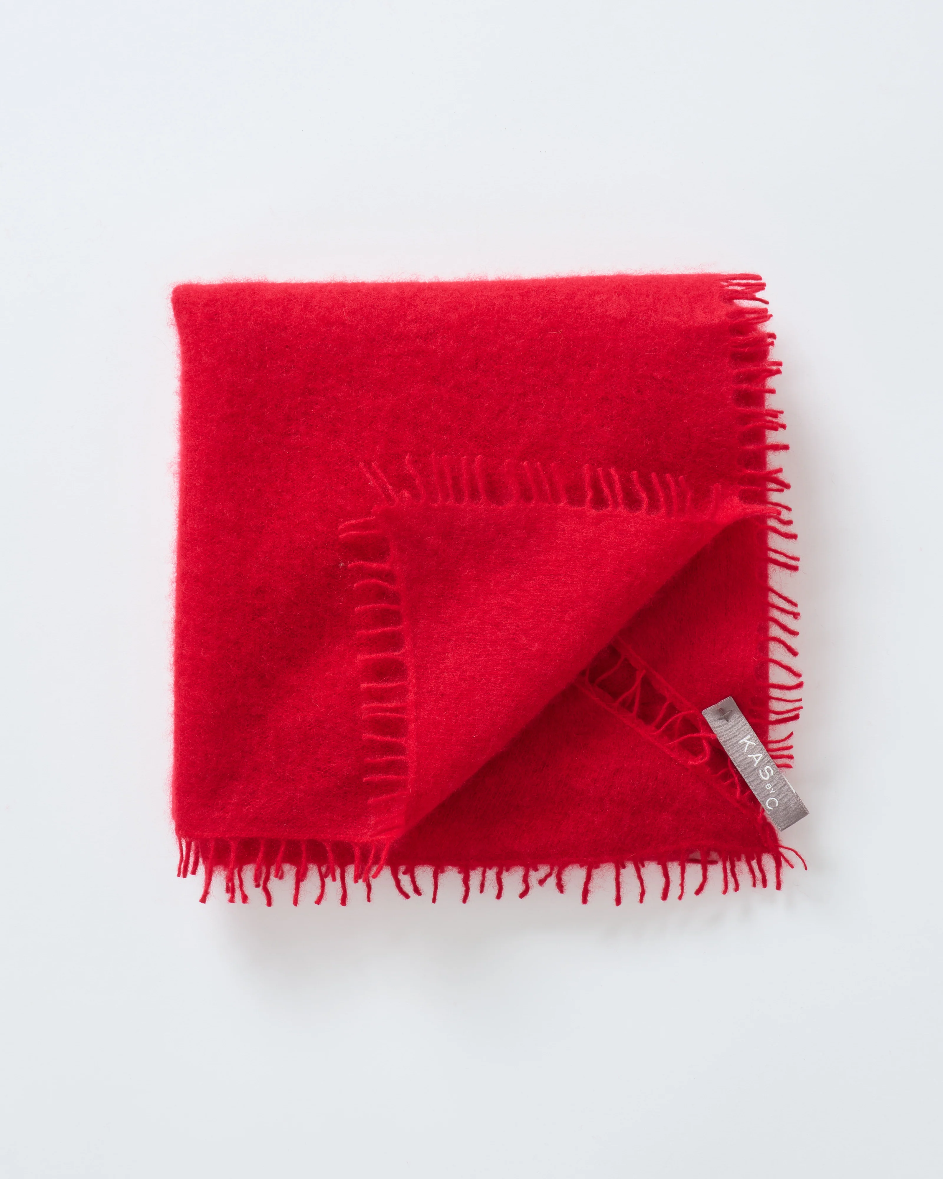 felted cashmere triangle scarf - Image 3