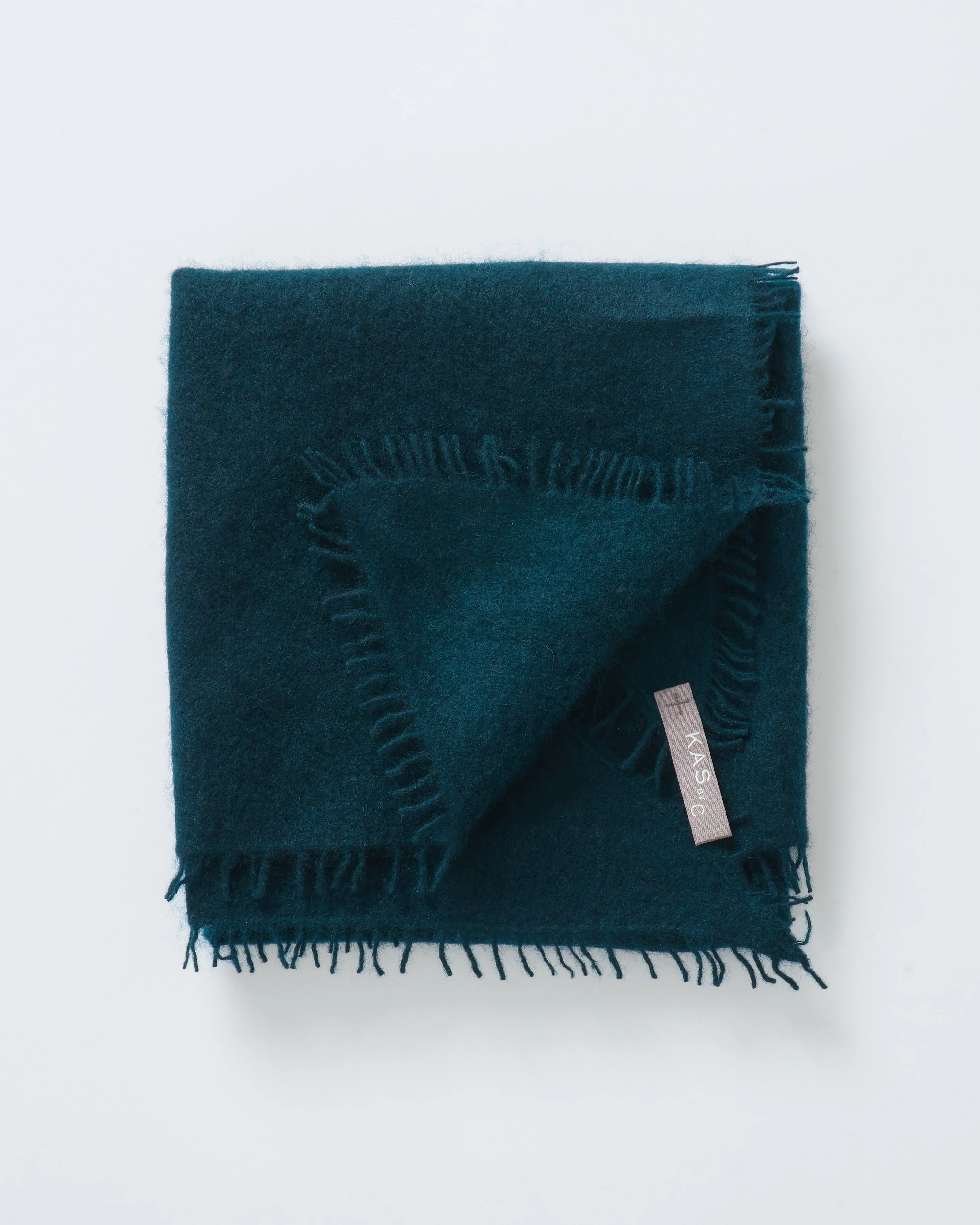 felted cashmere triangle scarf - Image 3