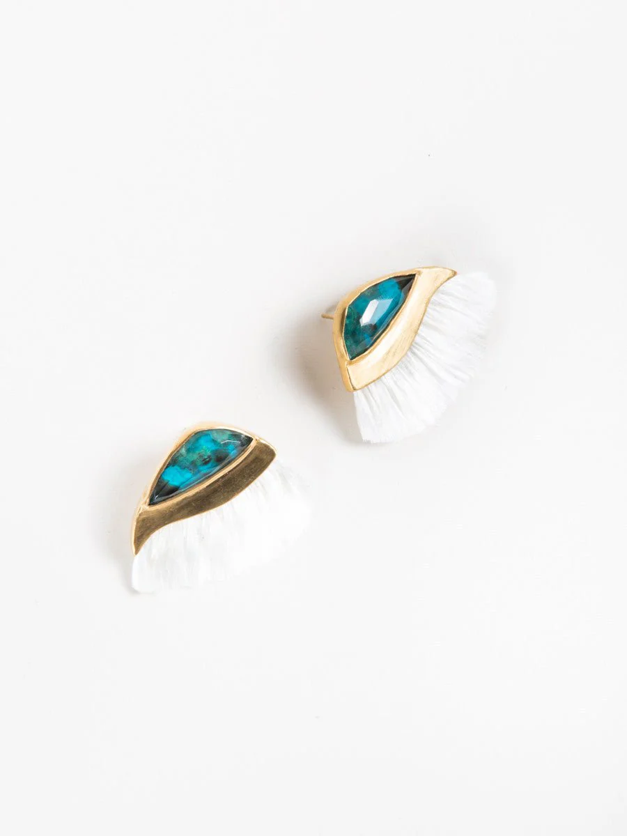 peacock earrings - Image 2
