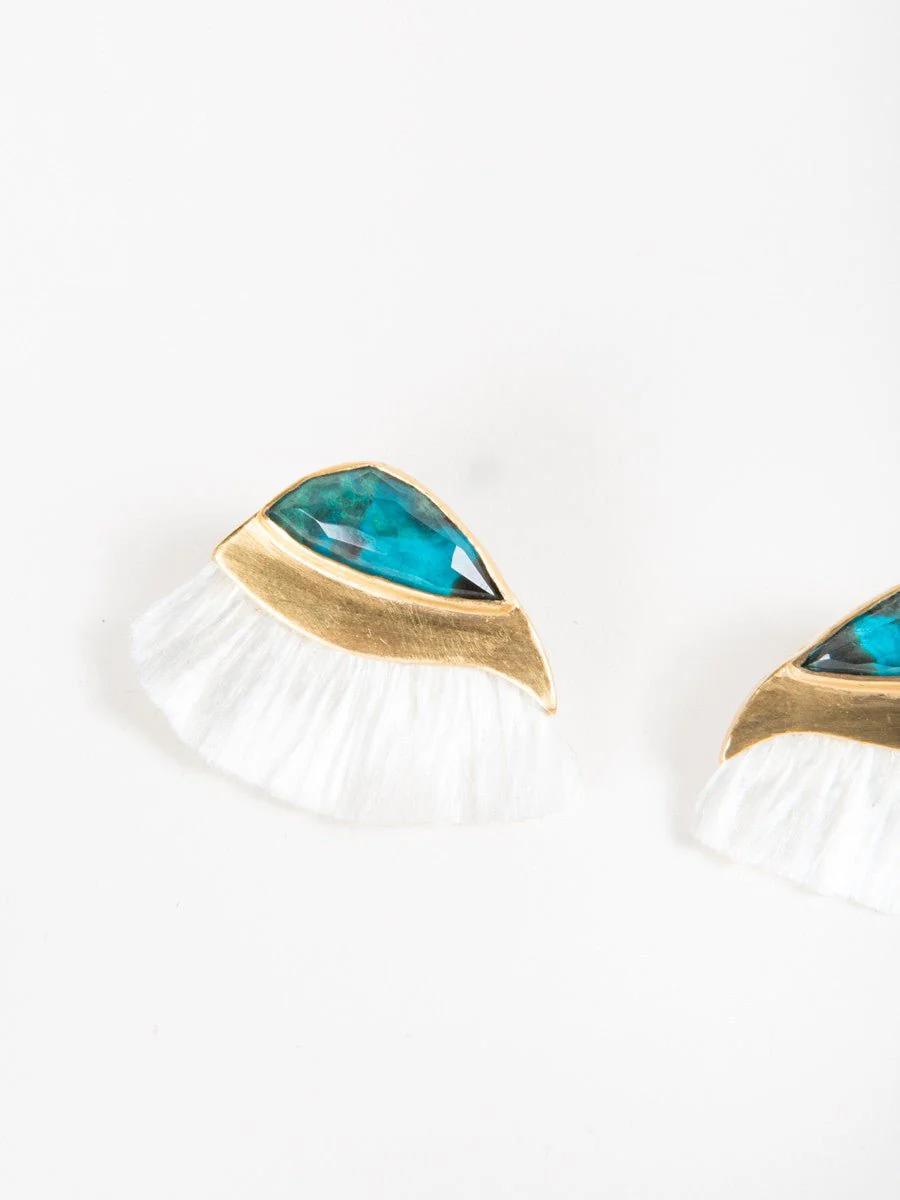 peacock earrings - Image 3