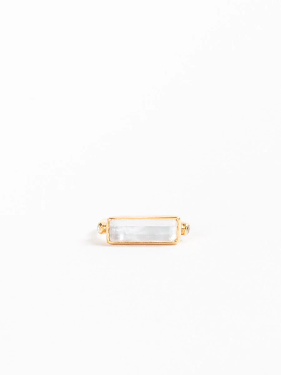 mother of pearl ring - Image 2
