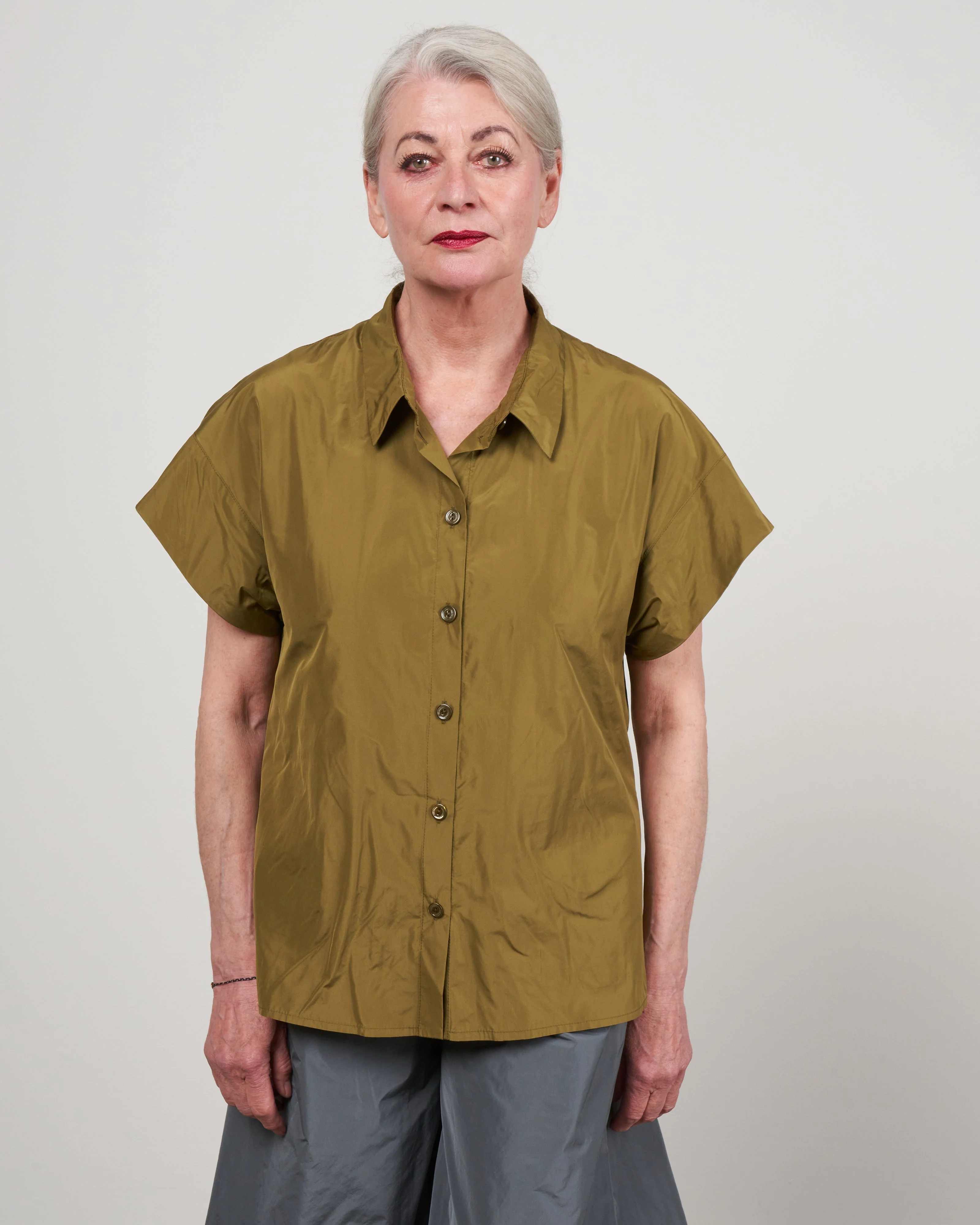 cap sleeve boxy top - lentil - Image 2