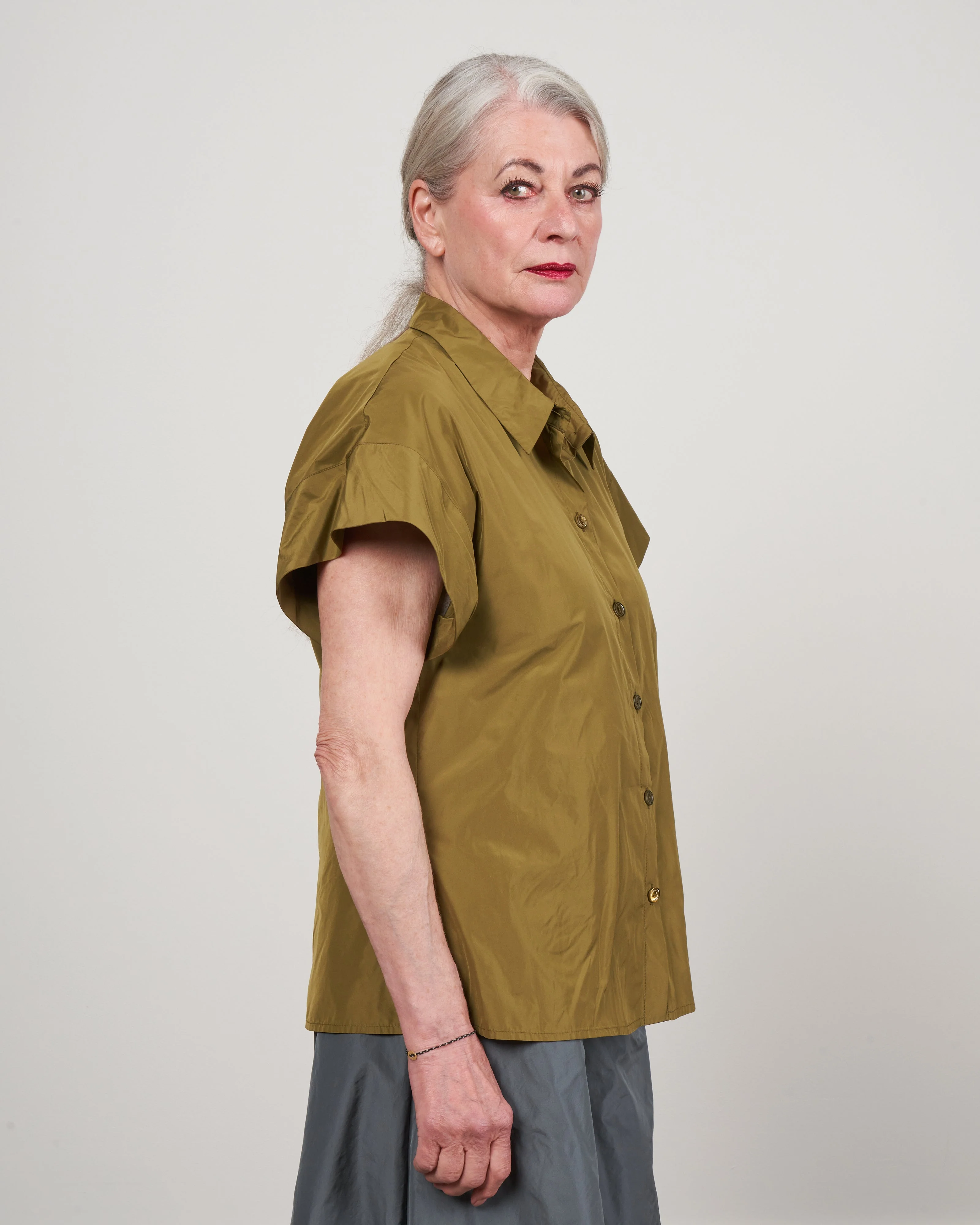 cap sleeve boxy top - lentil - Image 4