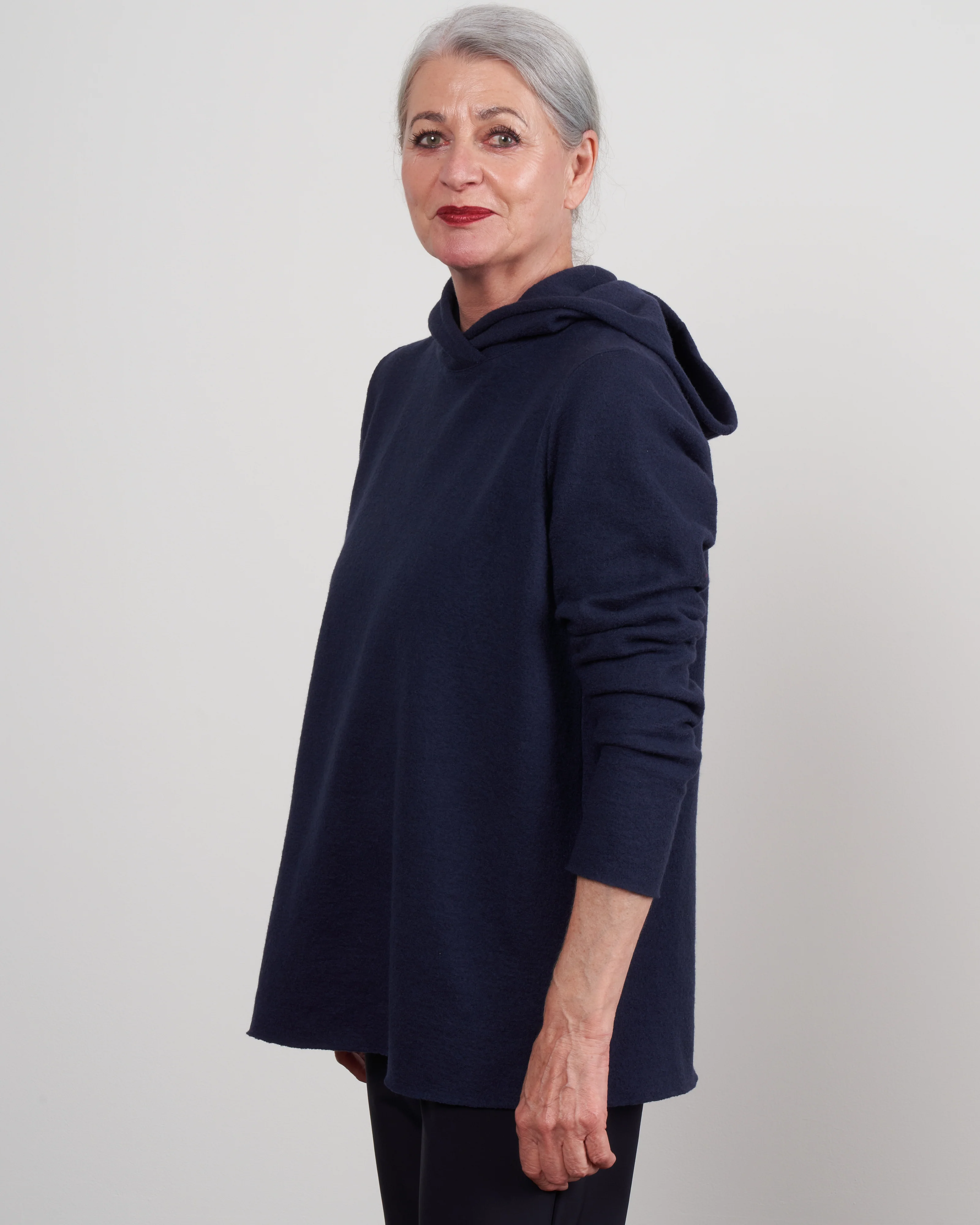cooked wool kapuzenpulli - bluette - Image 3
