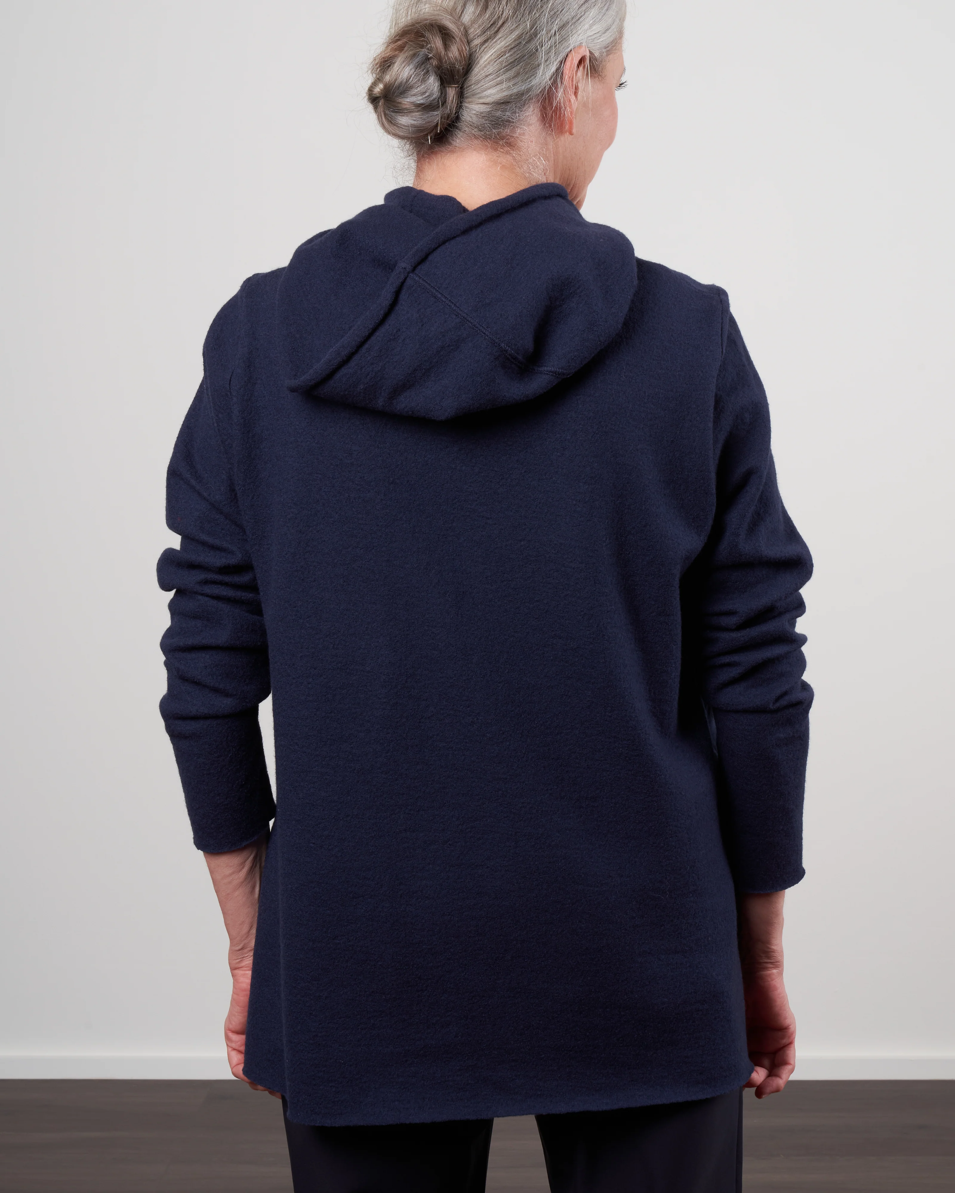 cooked wool kapuzenpulli - bluette - Image 4