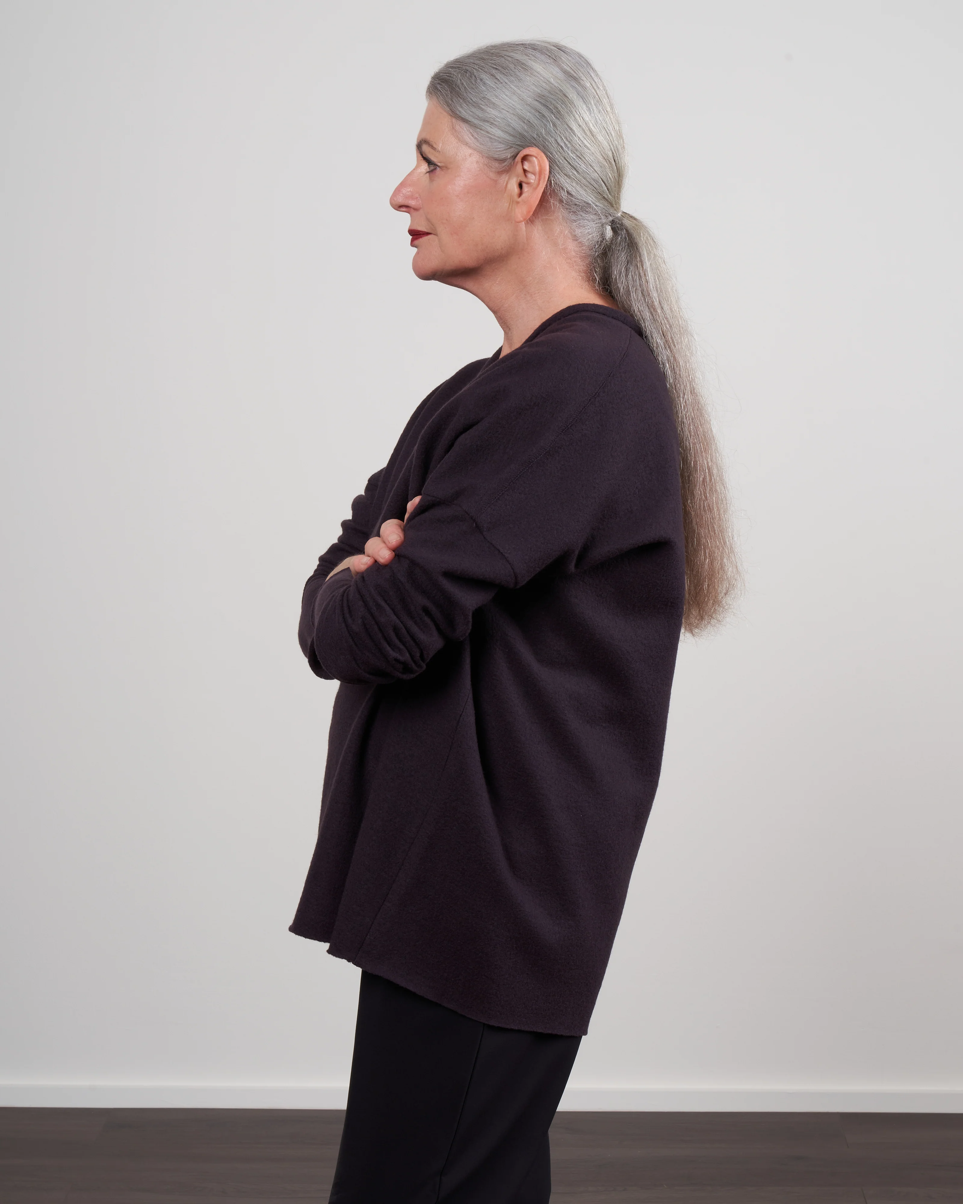 cooked wool v-pulli - balsamico - Image 4