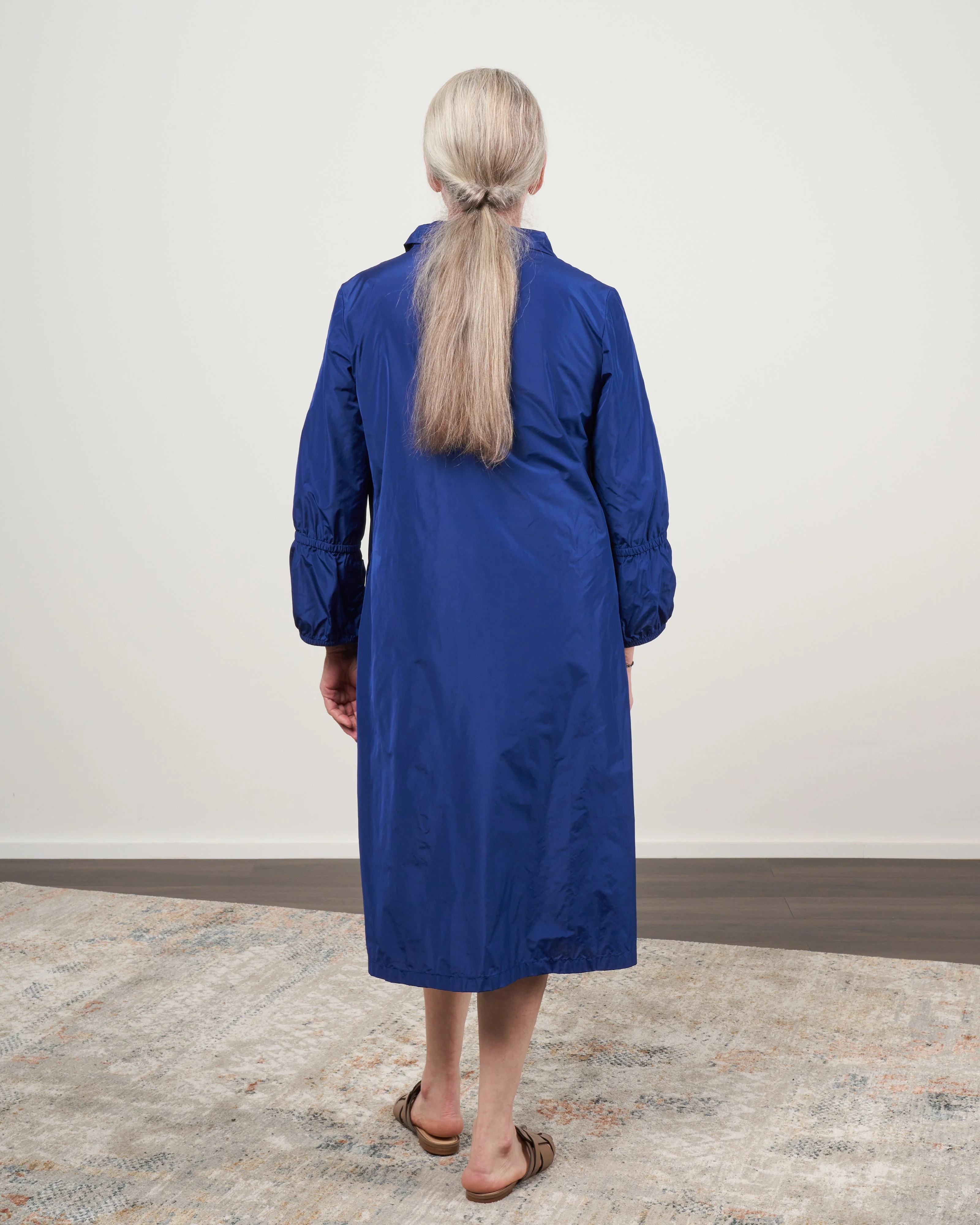 easy dress with sleeve detail - royal blue - Image 3