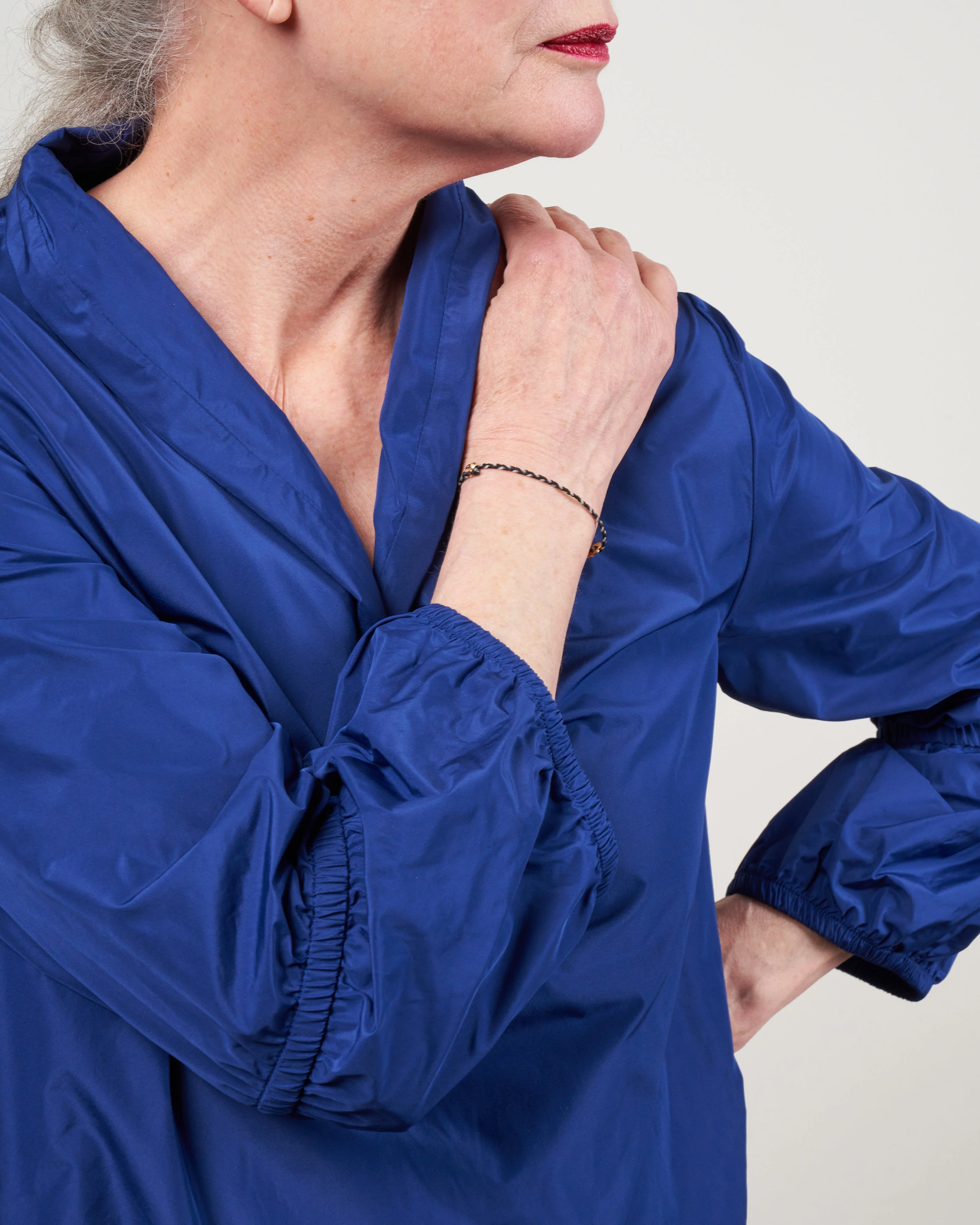 easy dress with sleeve detail - royal blue - Image 4