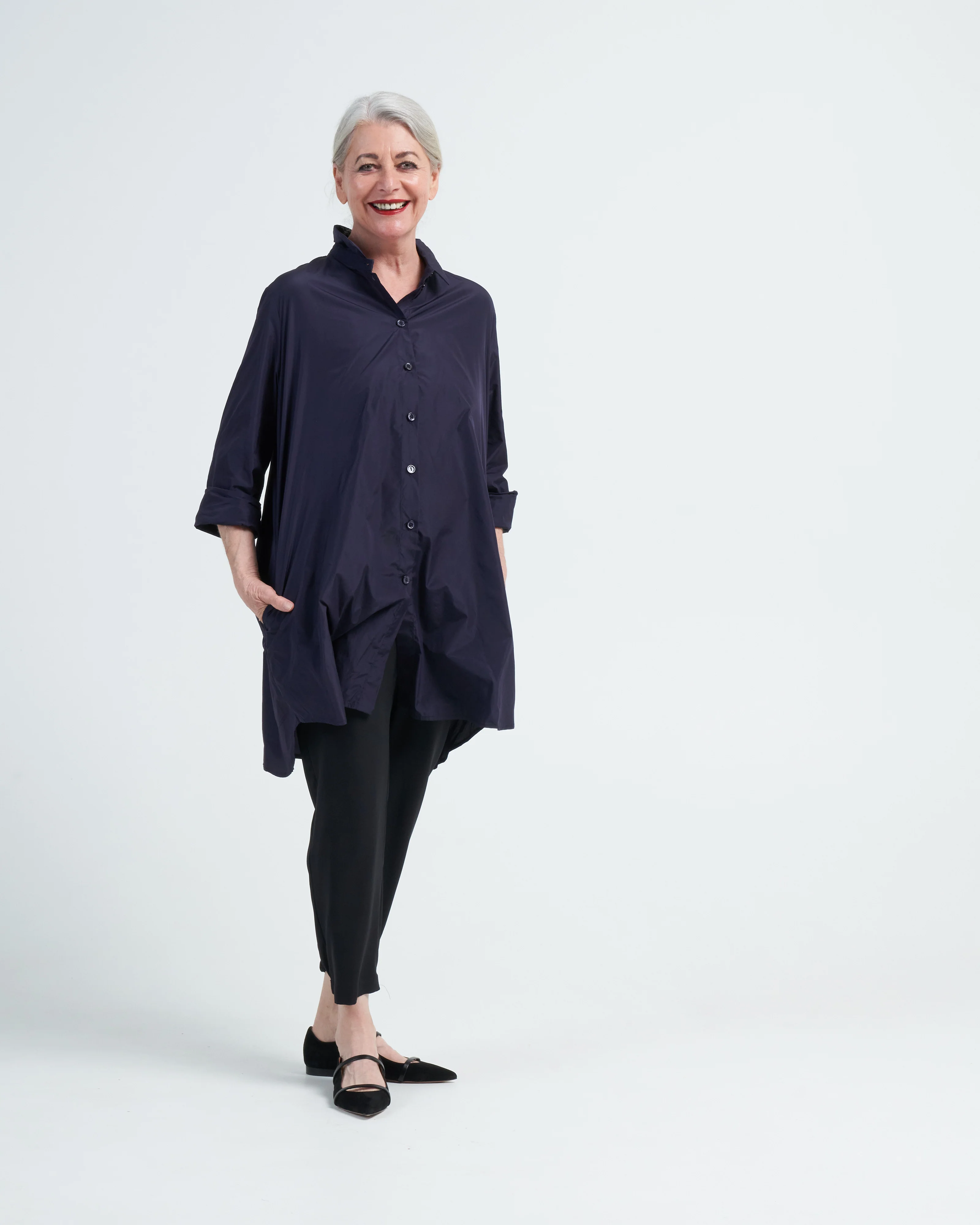 oversize bluse - blackberry - Image 3
