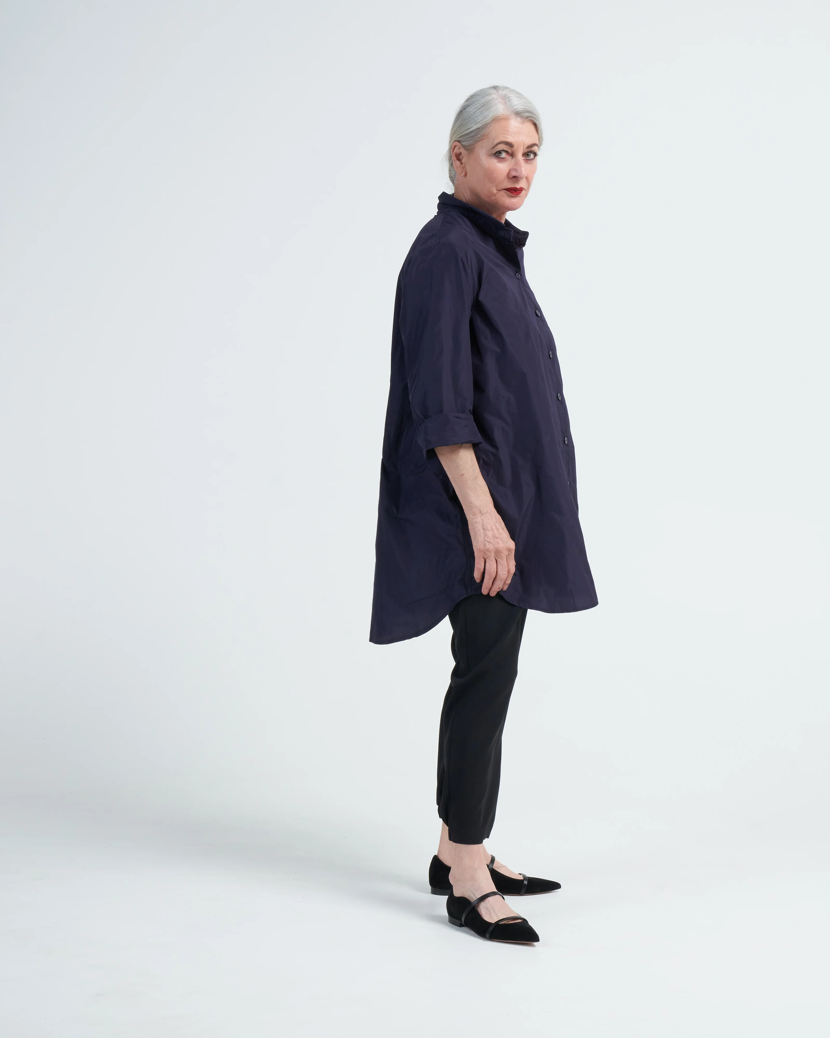 oversize bluse - blackberry - Image 4