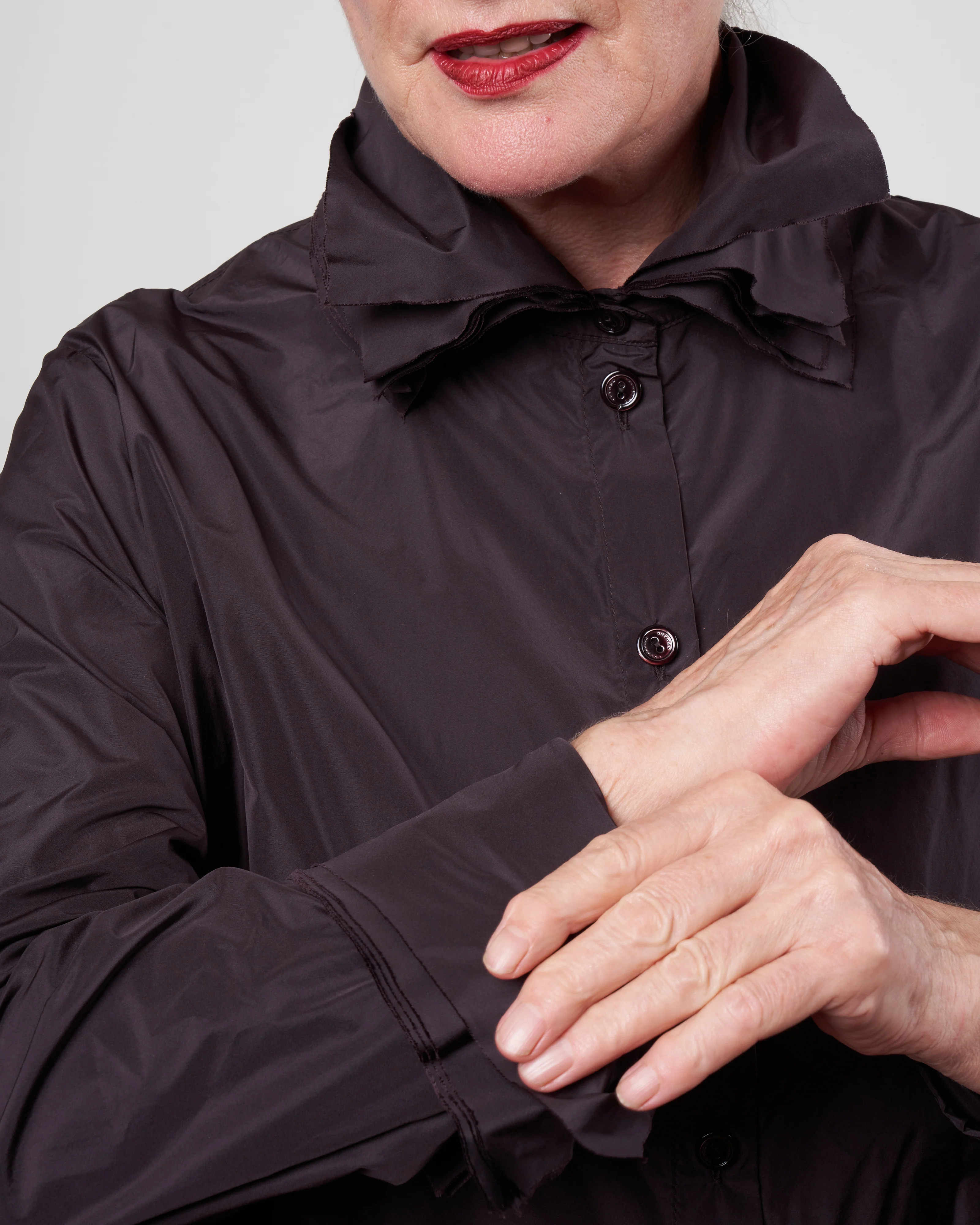oversize deko blouse - balsamico - Image 5