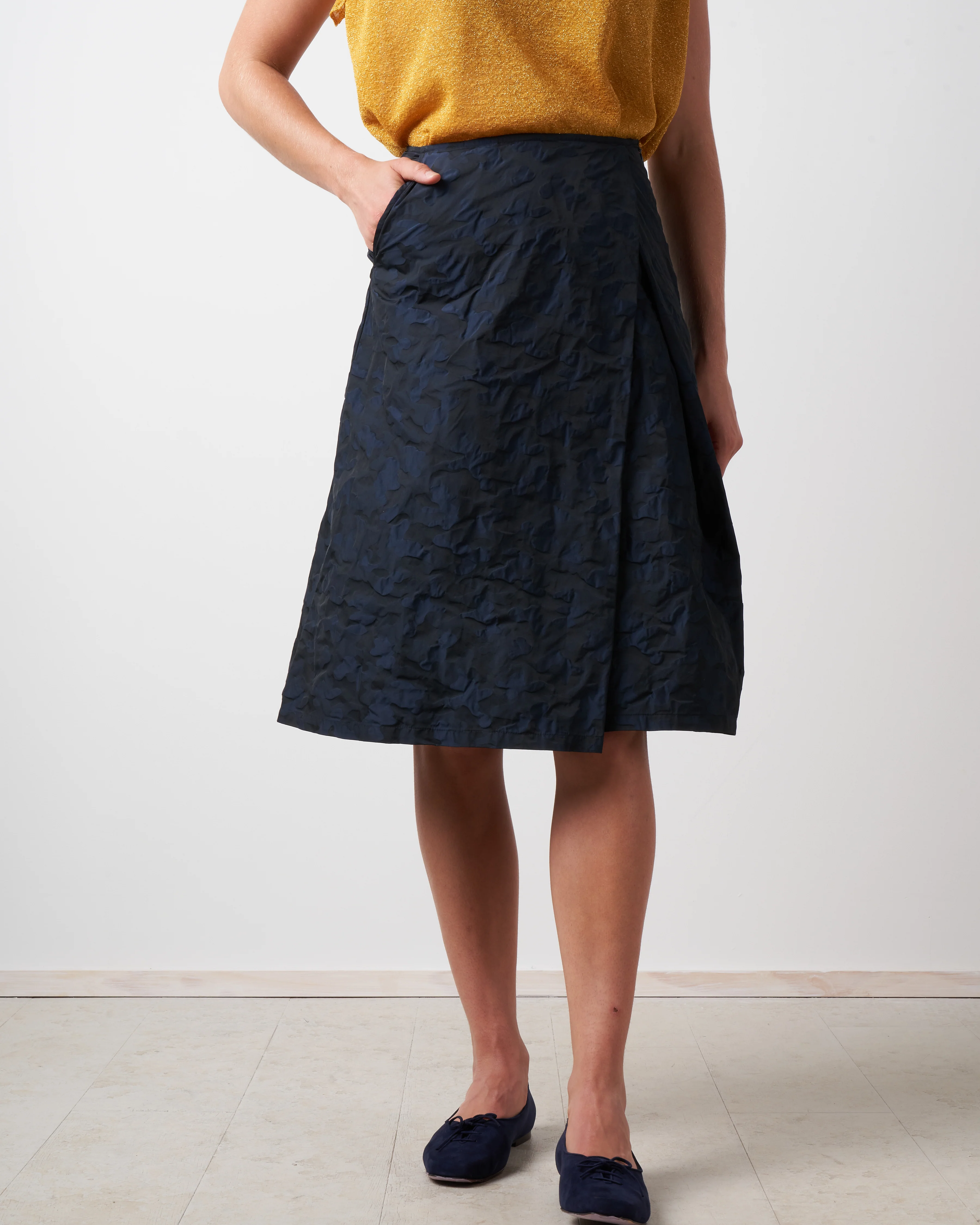 rock falte skirt - blue black - Image 3