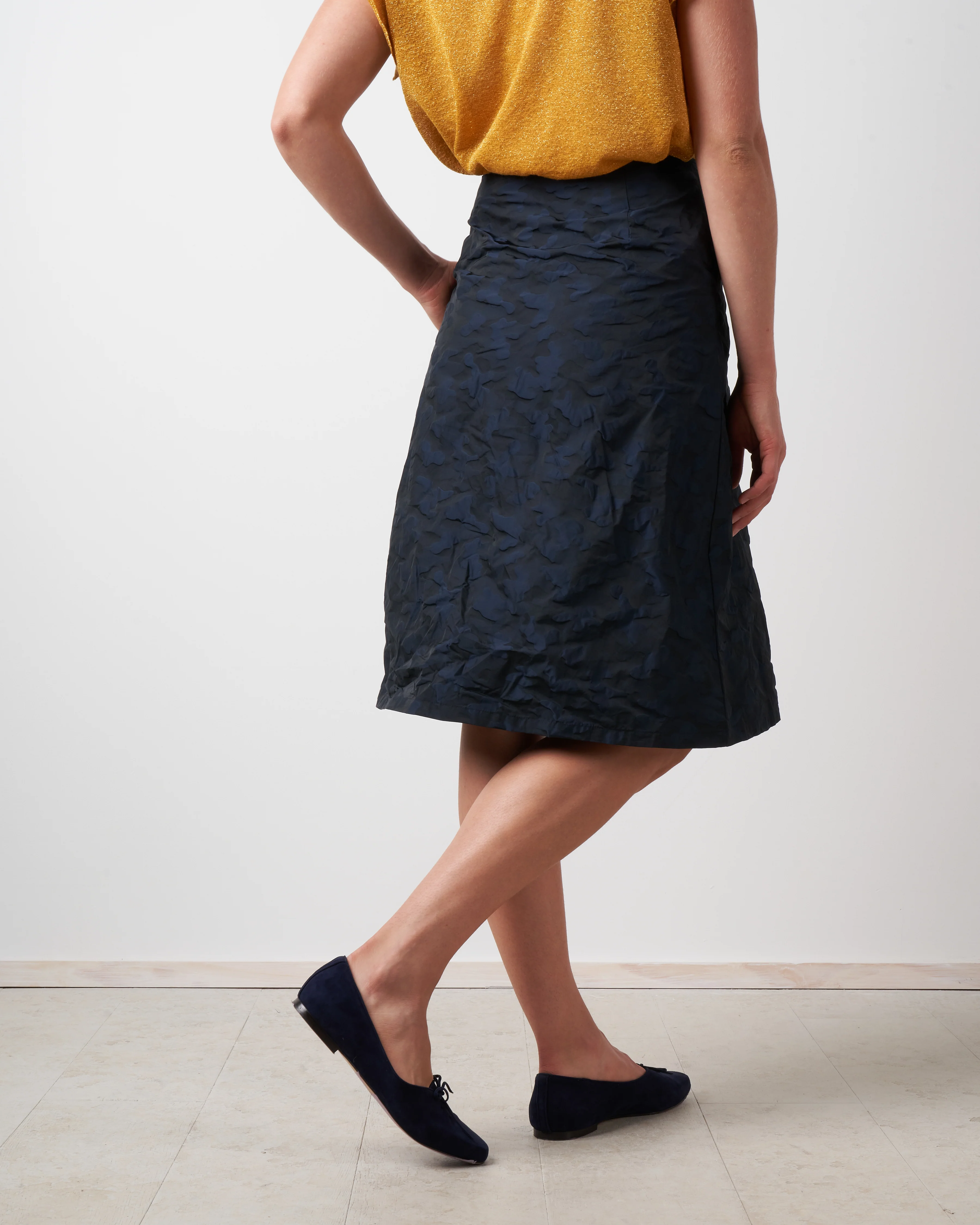rock falte skirt - blue black - Image 4