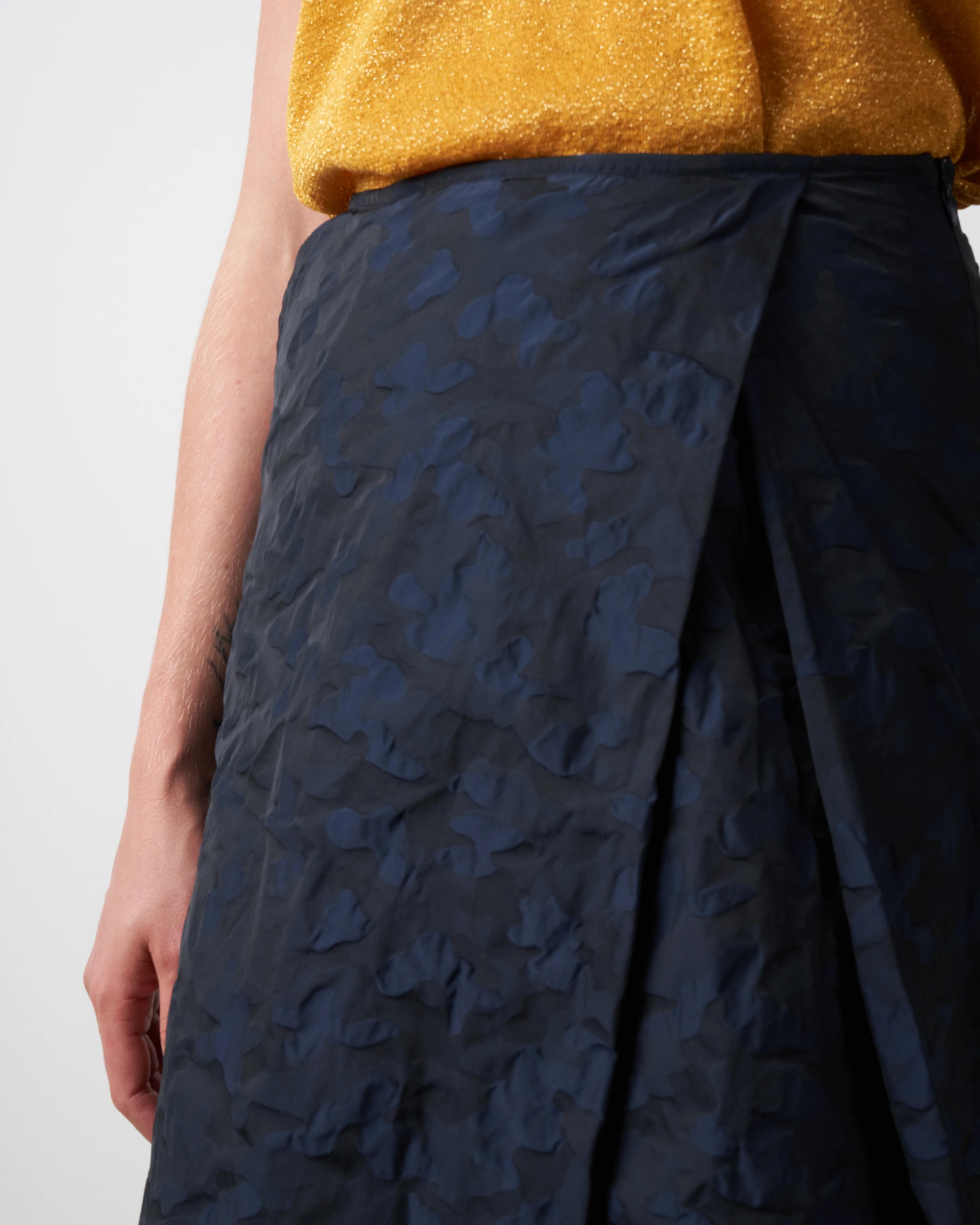 rock falte skirt - blue black - Image 5