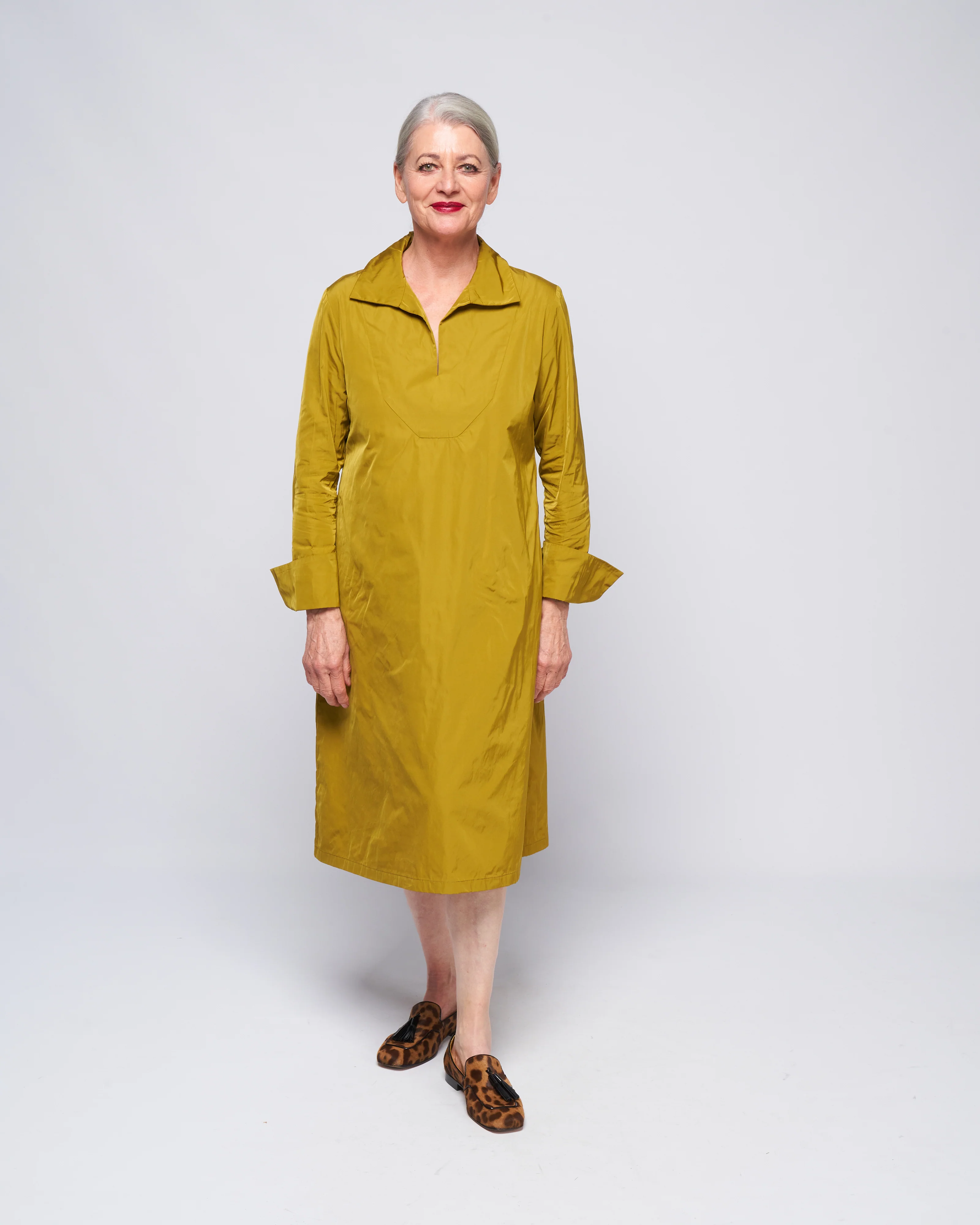 shirt dress - dijon - Image 2