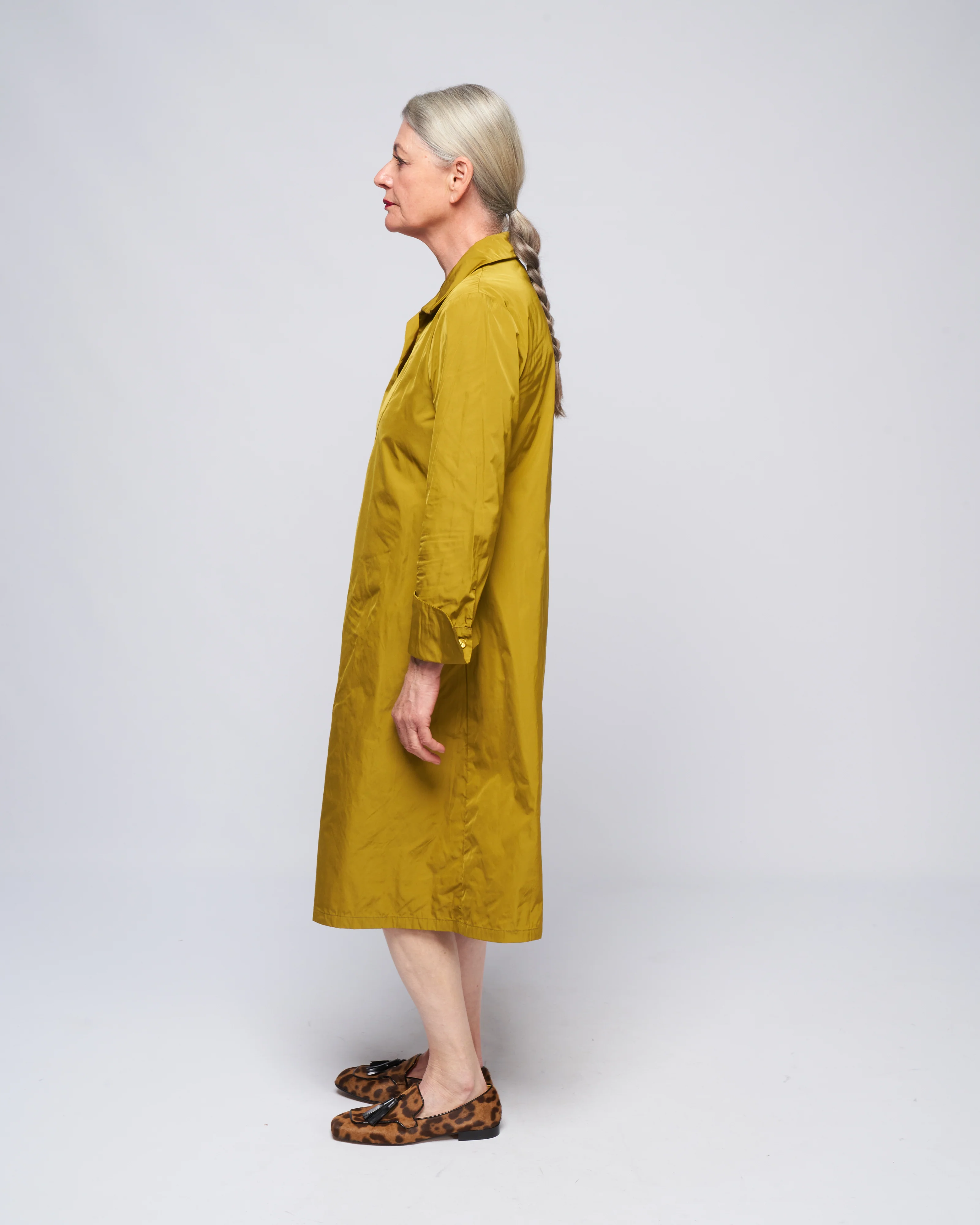 shirt dress - dijon - Image 3