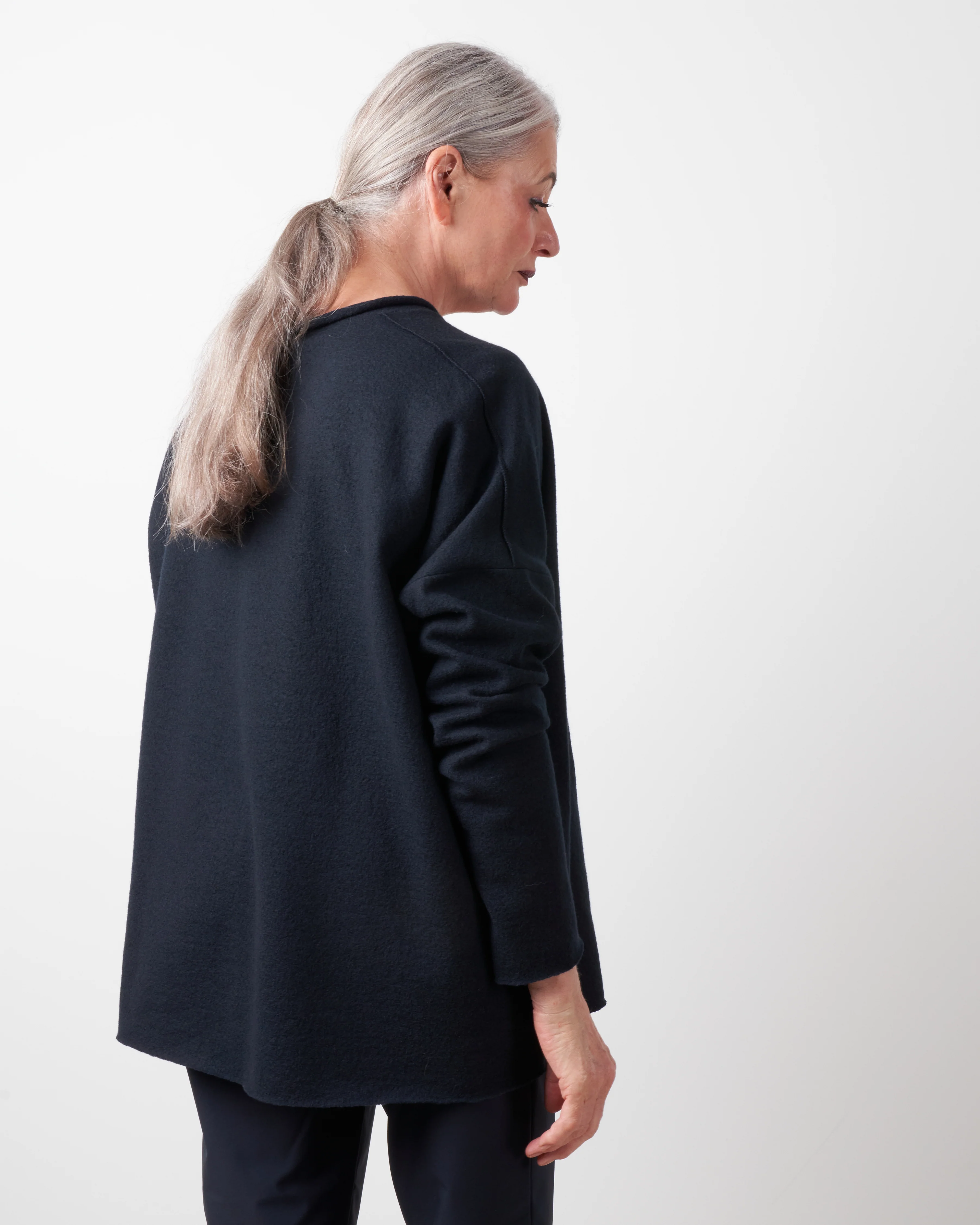 wool v-neck - night - Image 3