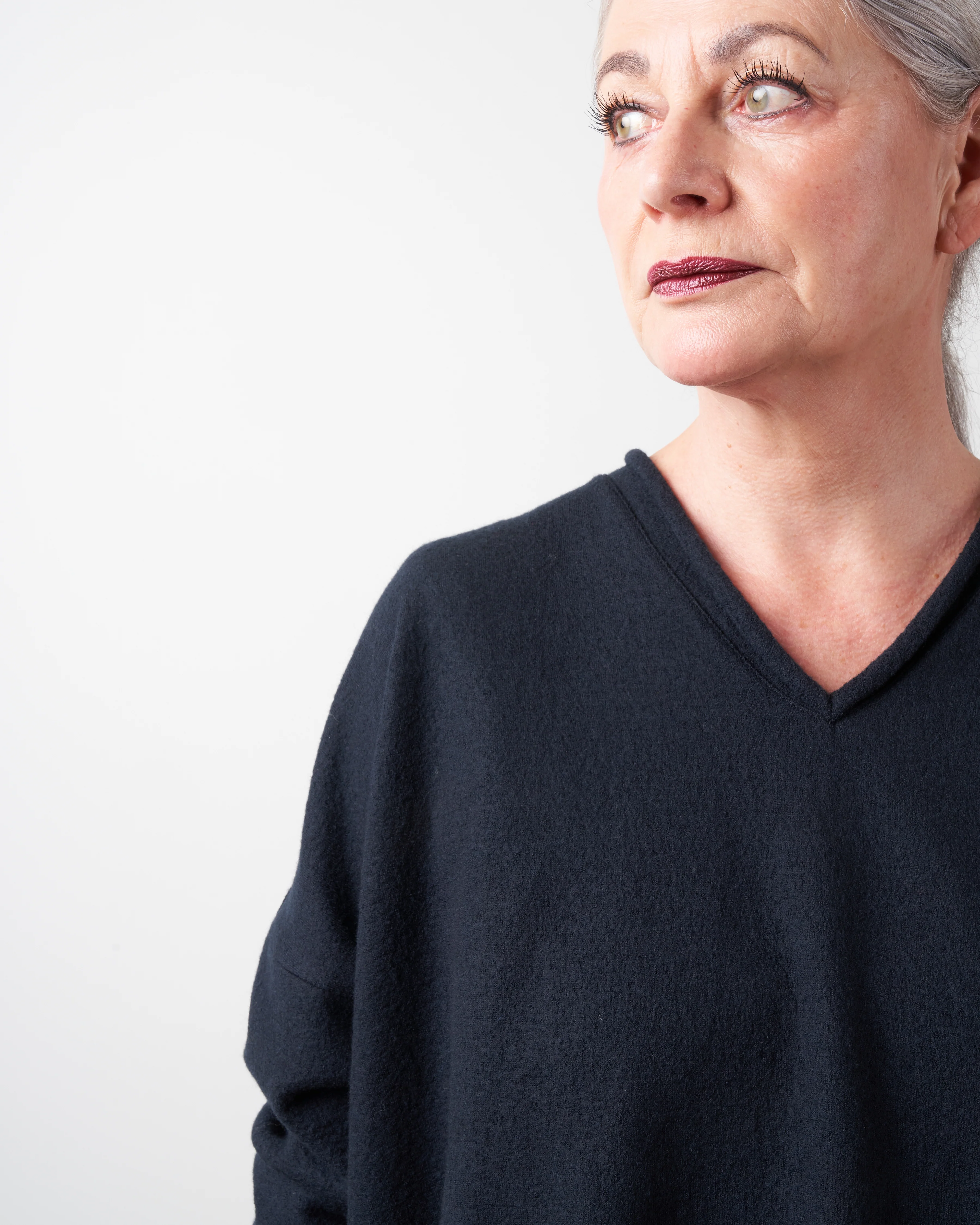 wool v-neck - night - Image 5