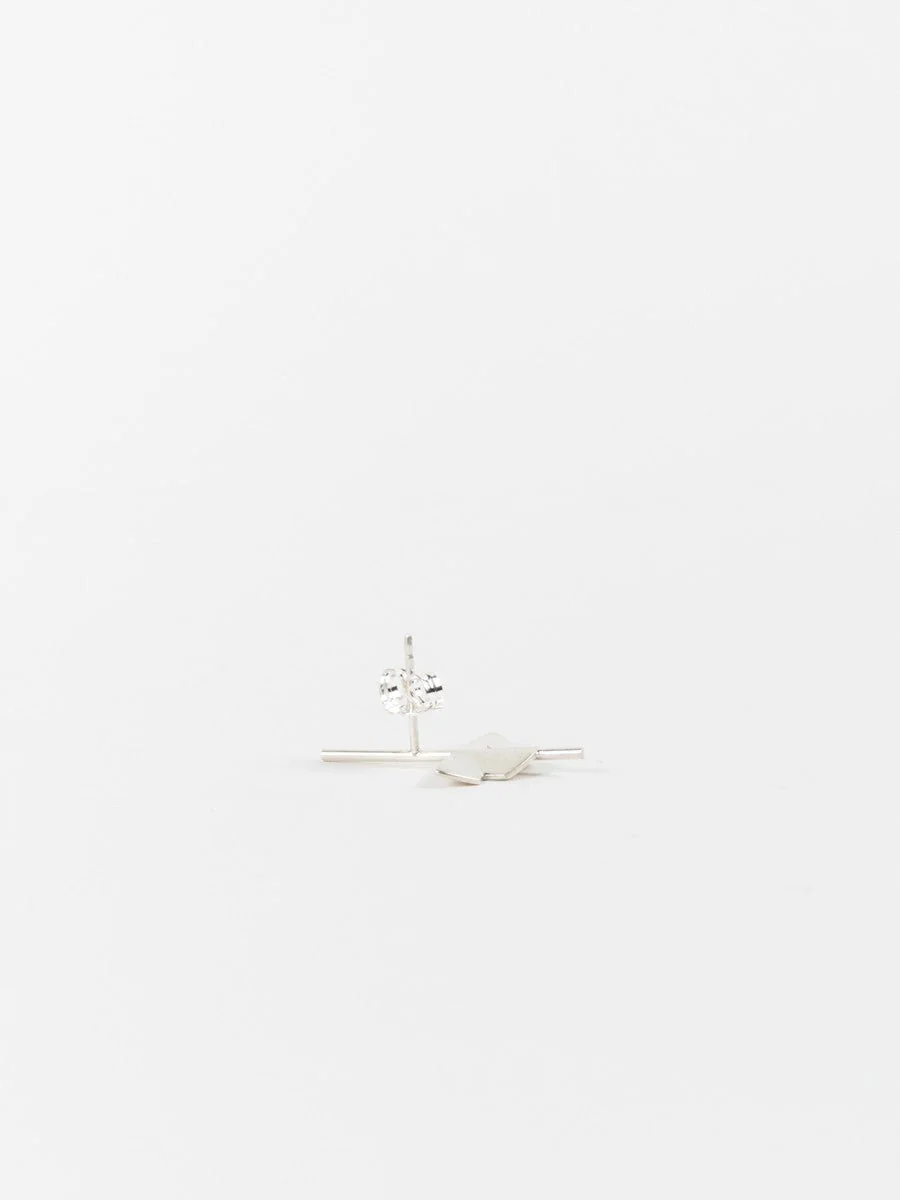 lotus stud earring - ss - Image 4