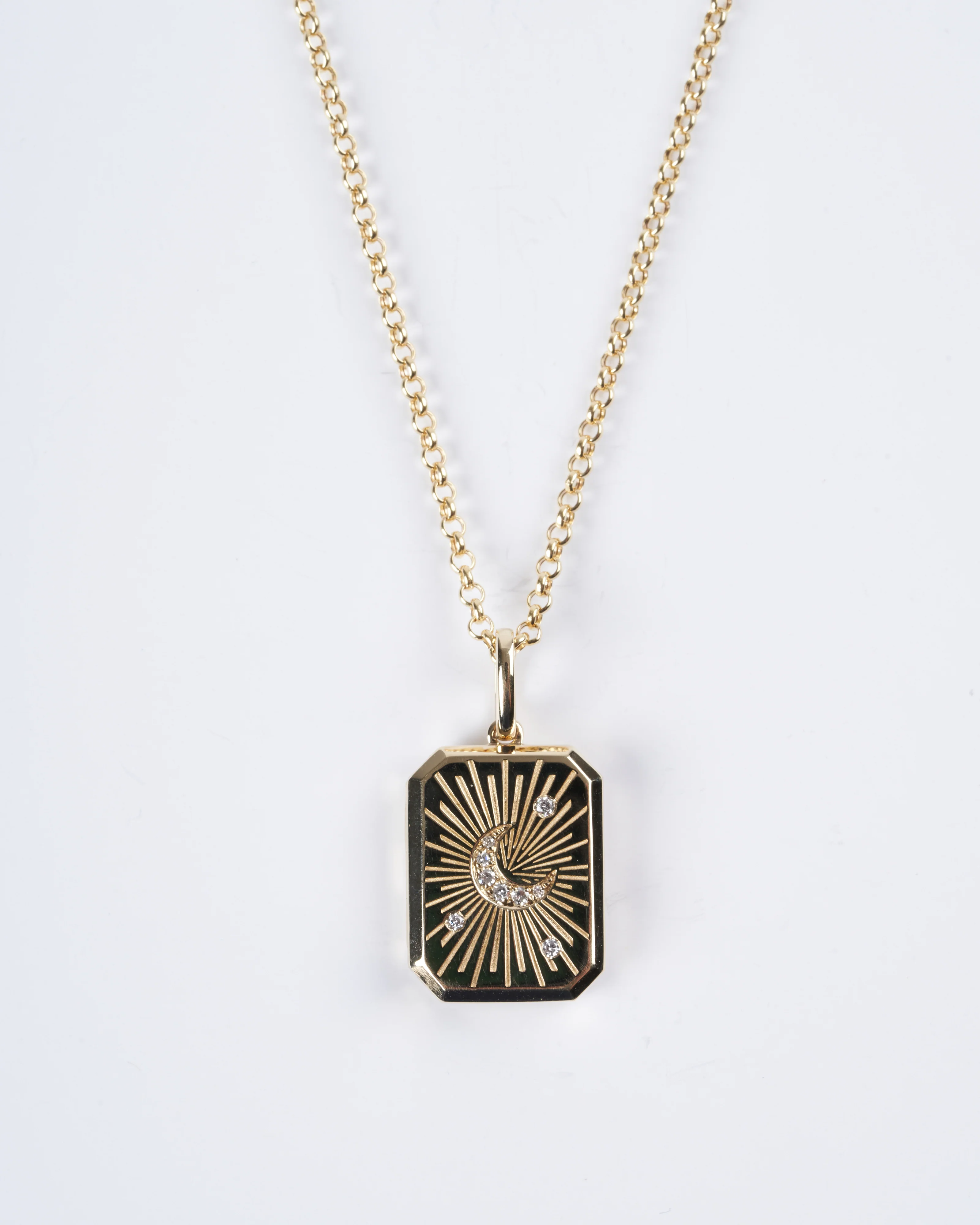 cresent moon celest locket - Image 2