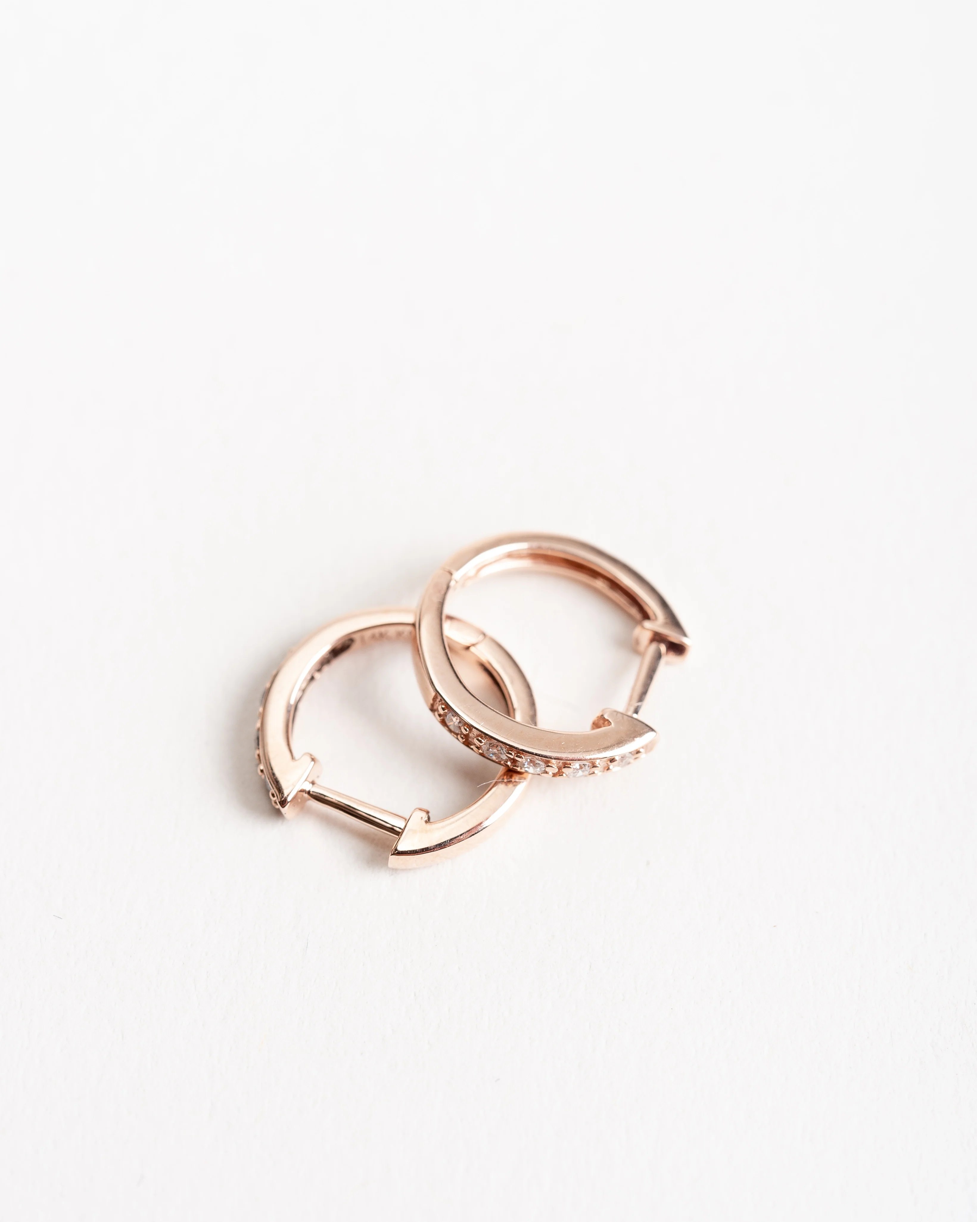 mini rose gold hoop - Image 3
