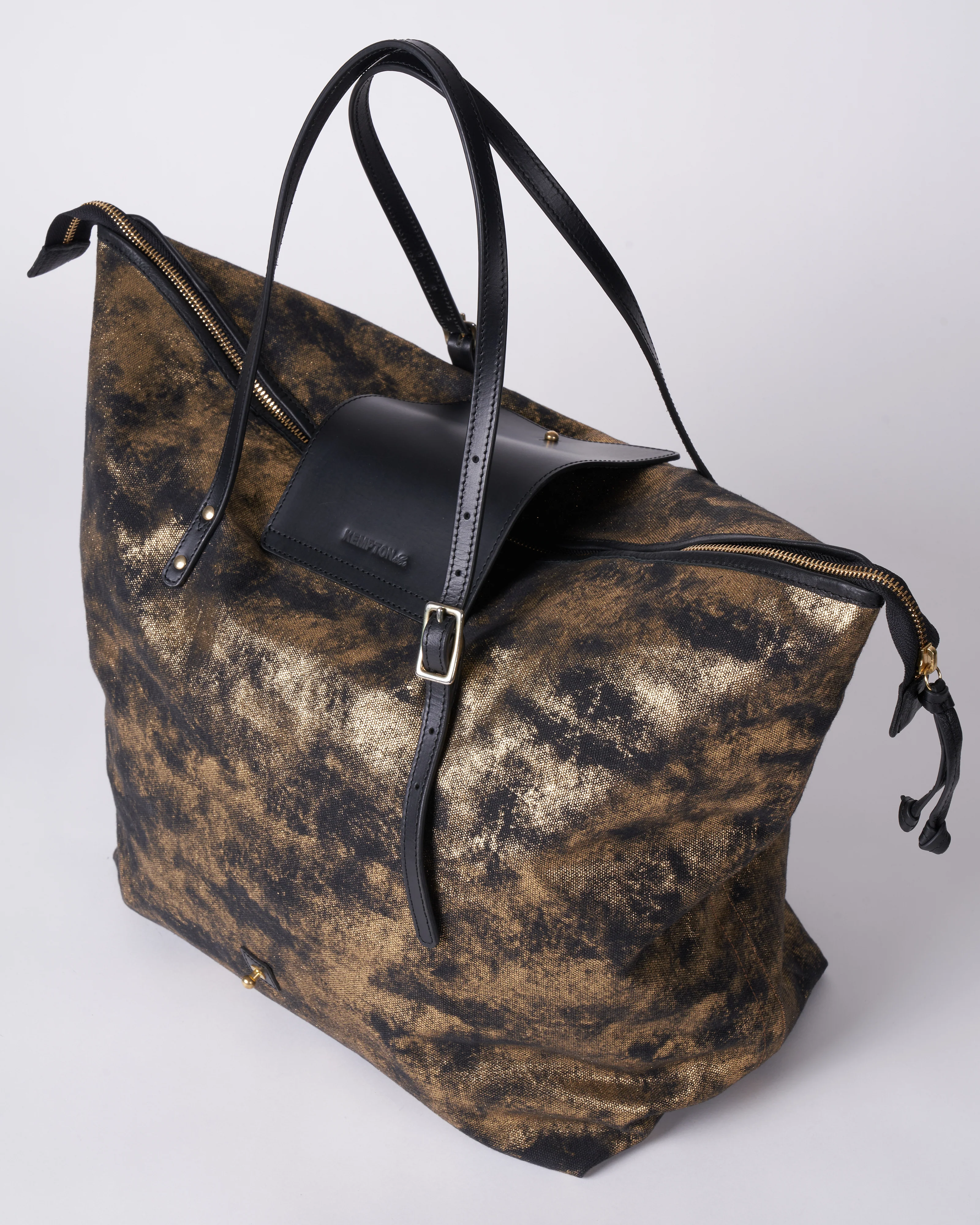 henley fold up - black and gold - Image 2