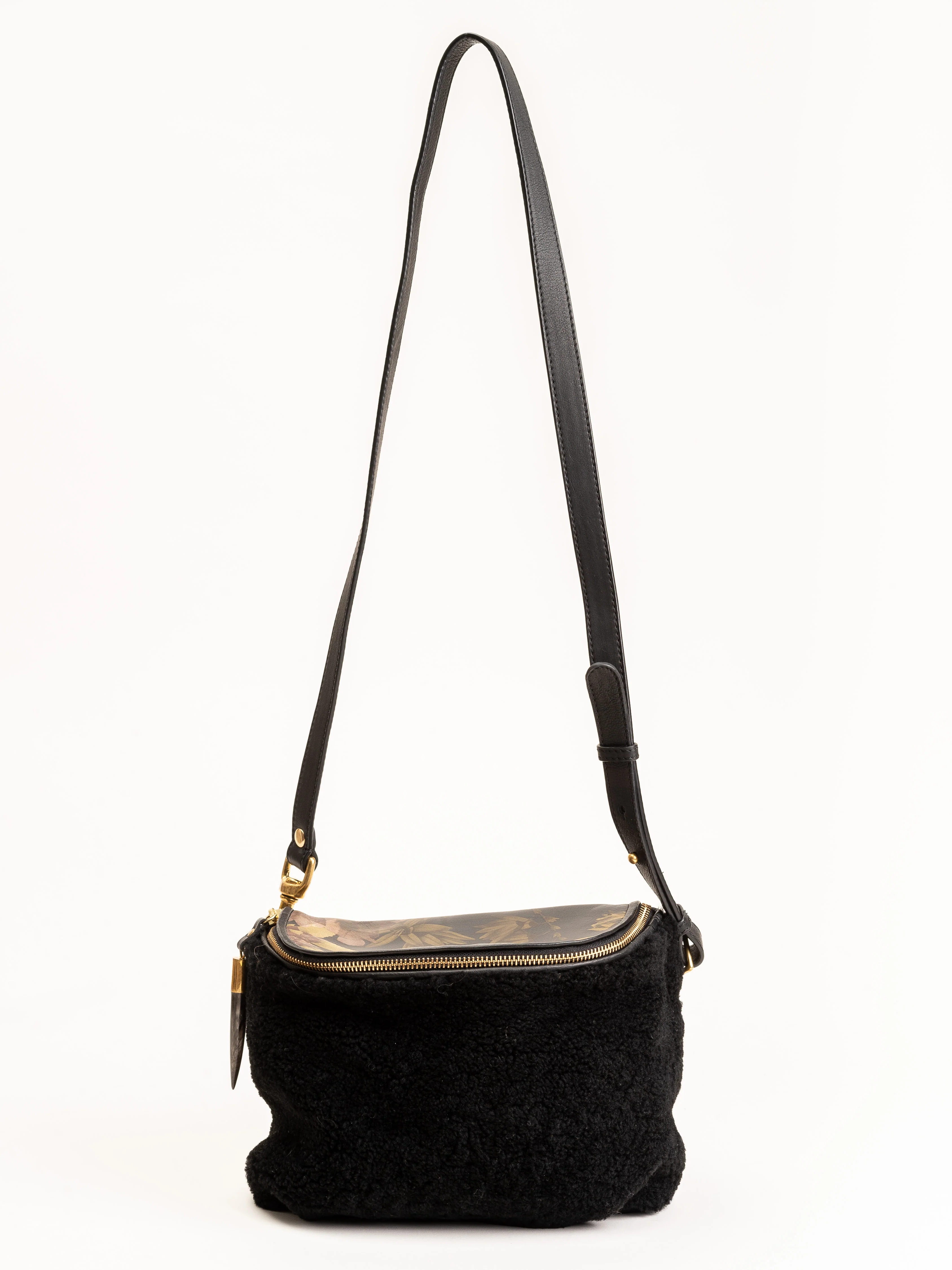 mini windbourne bag - shearling black peony - Image 2