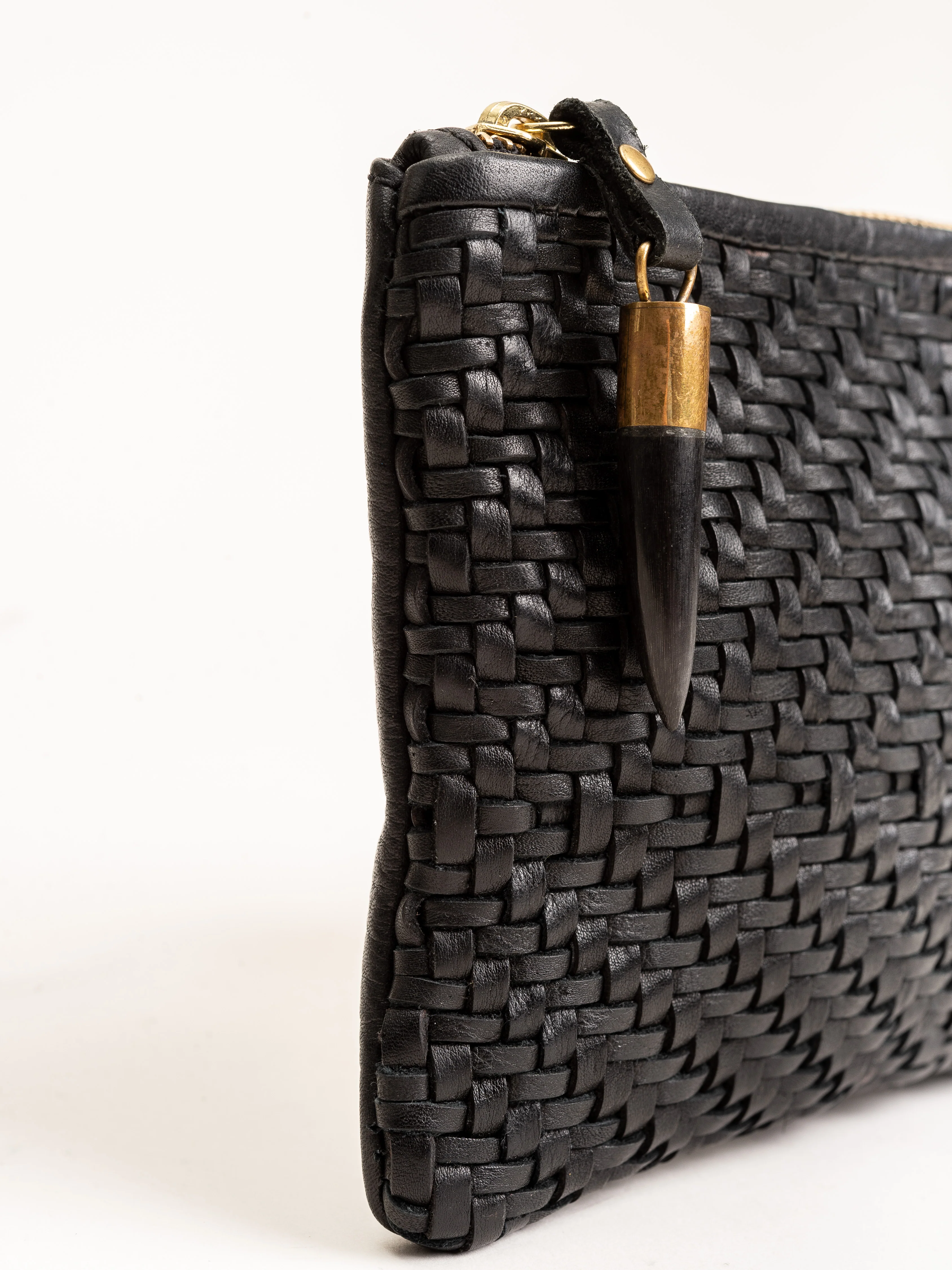 small pouch - black woven - Image 3