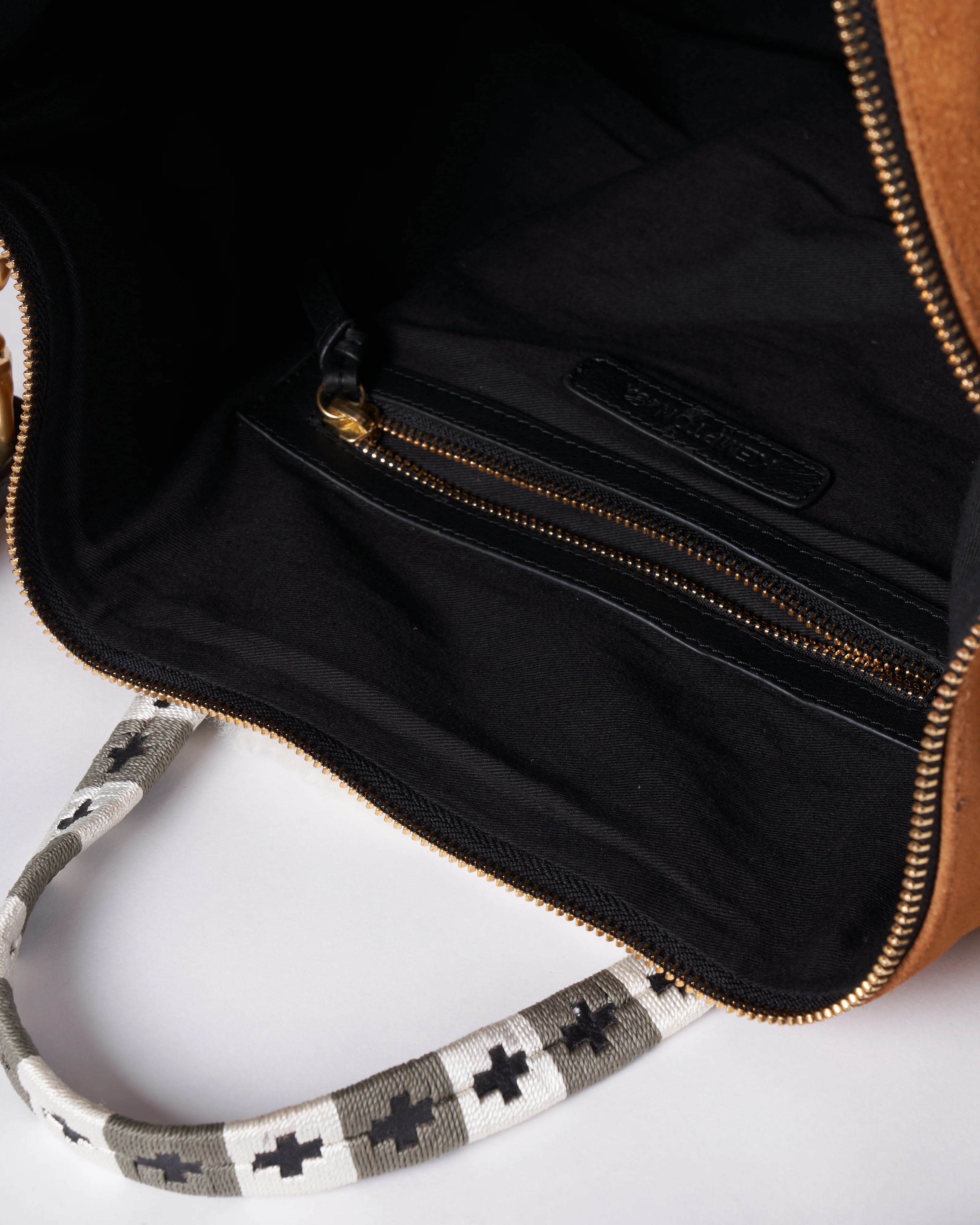 burnt sienna and shearling dylan holdall - burnt sienna - Image 5