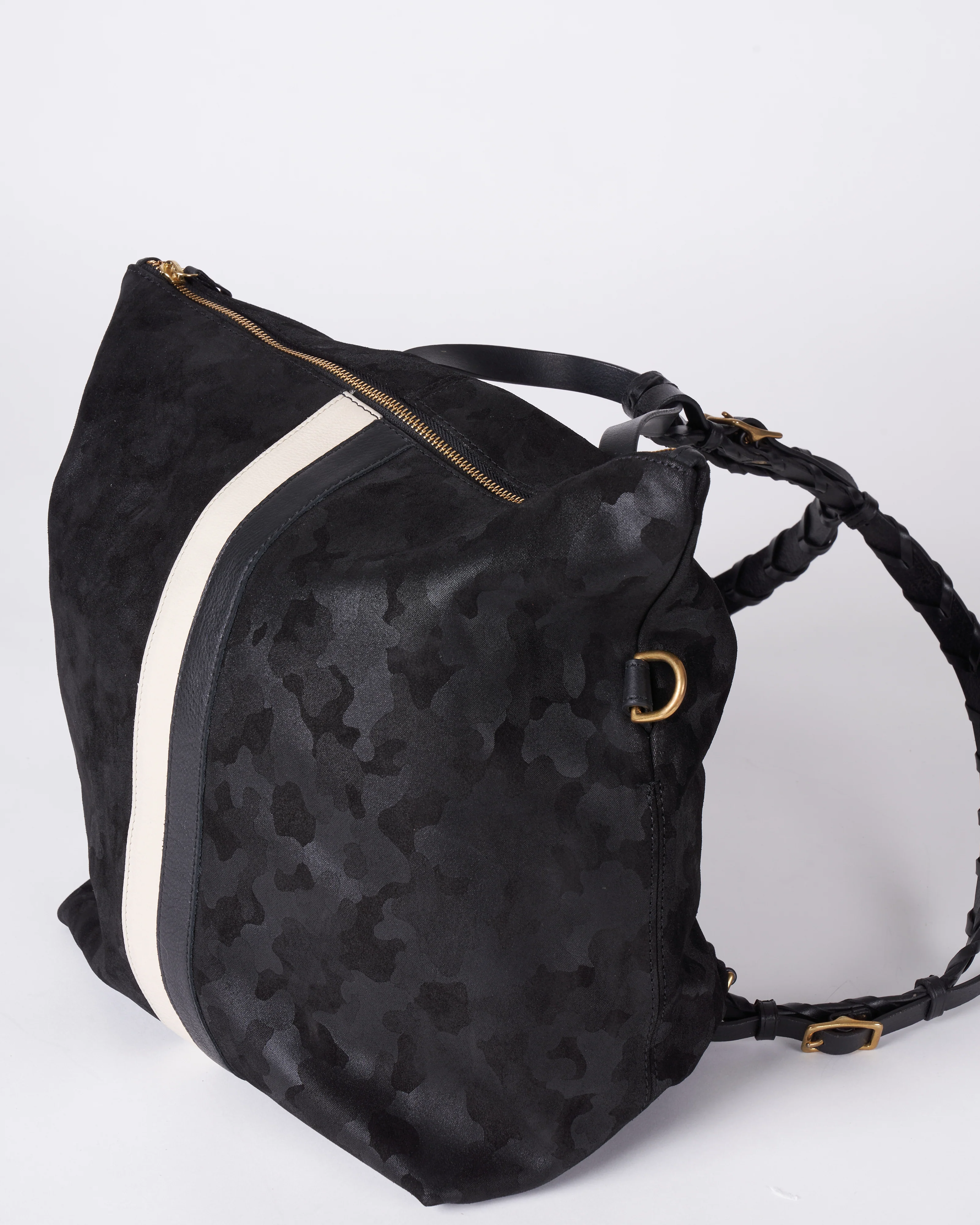 morleigh convertible backpack - black camo suede - Image 4