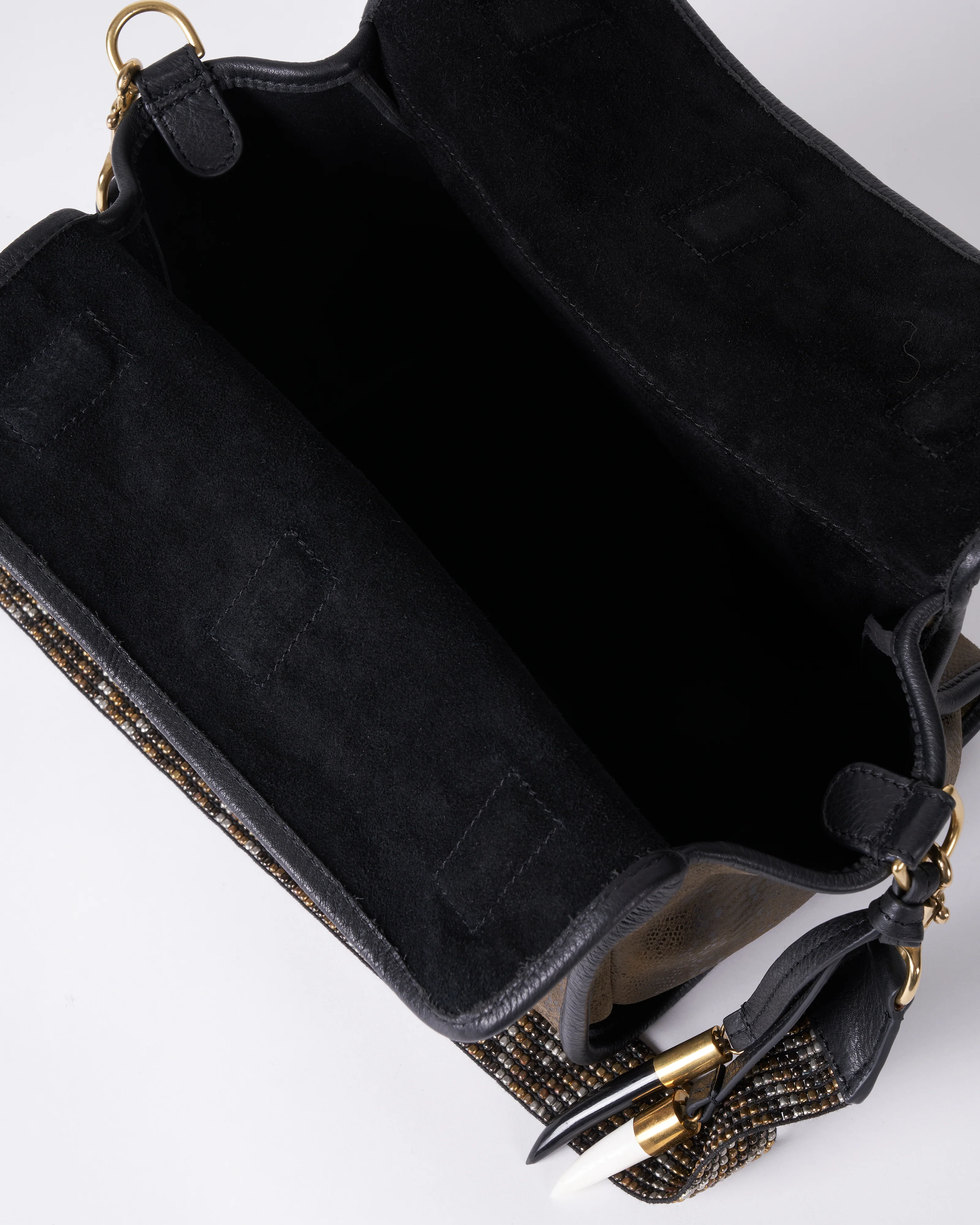 olive python ella bag - olive - Image 2