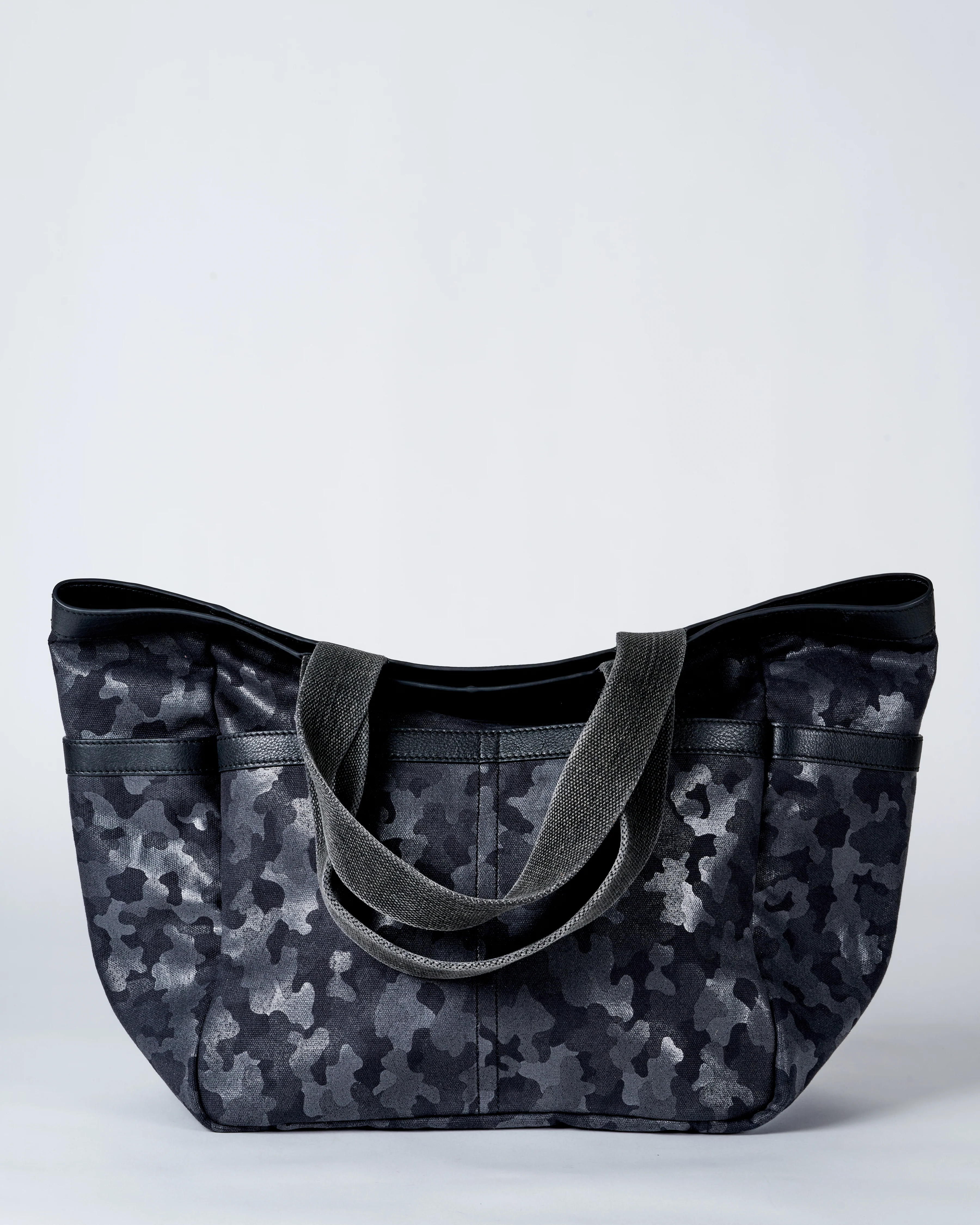 small salcombe tote - black and grey camo - Image 2